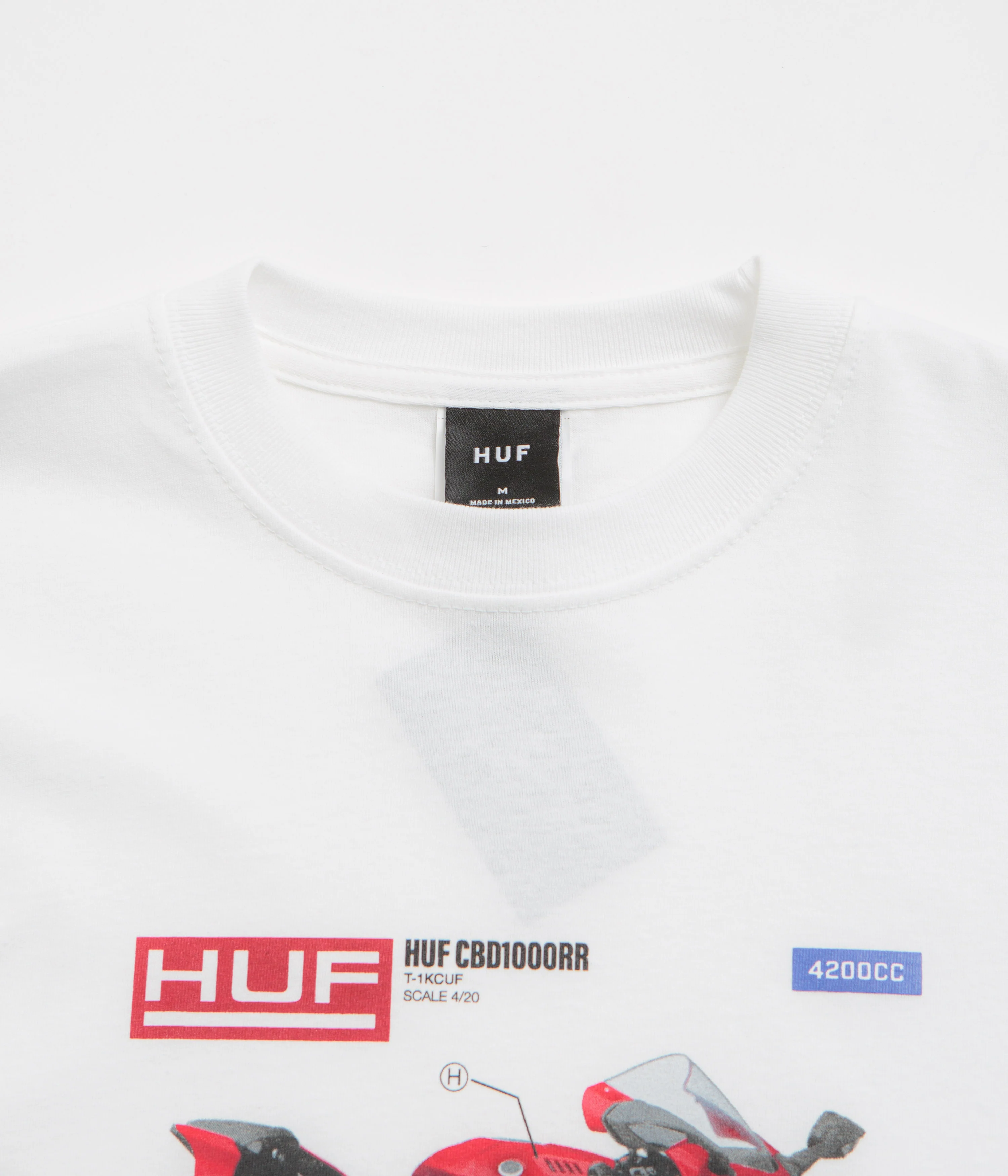 HUF 420 CC T-Shirt - White - Image 2