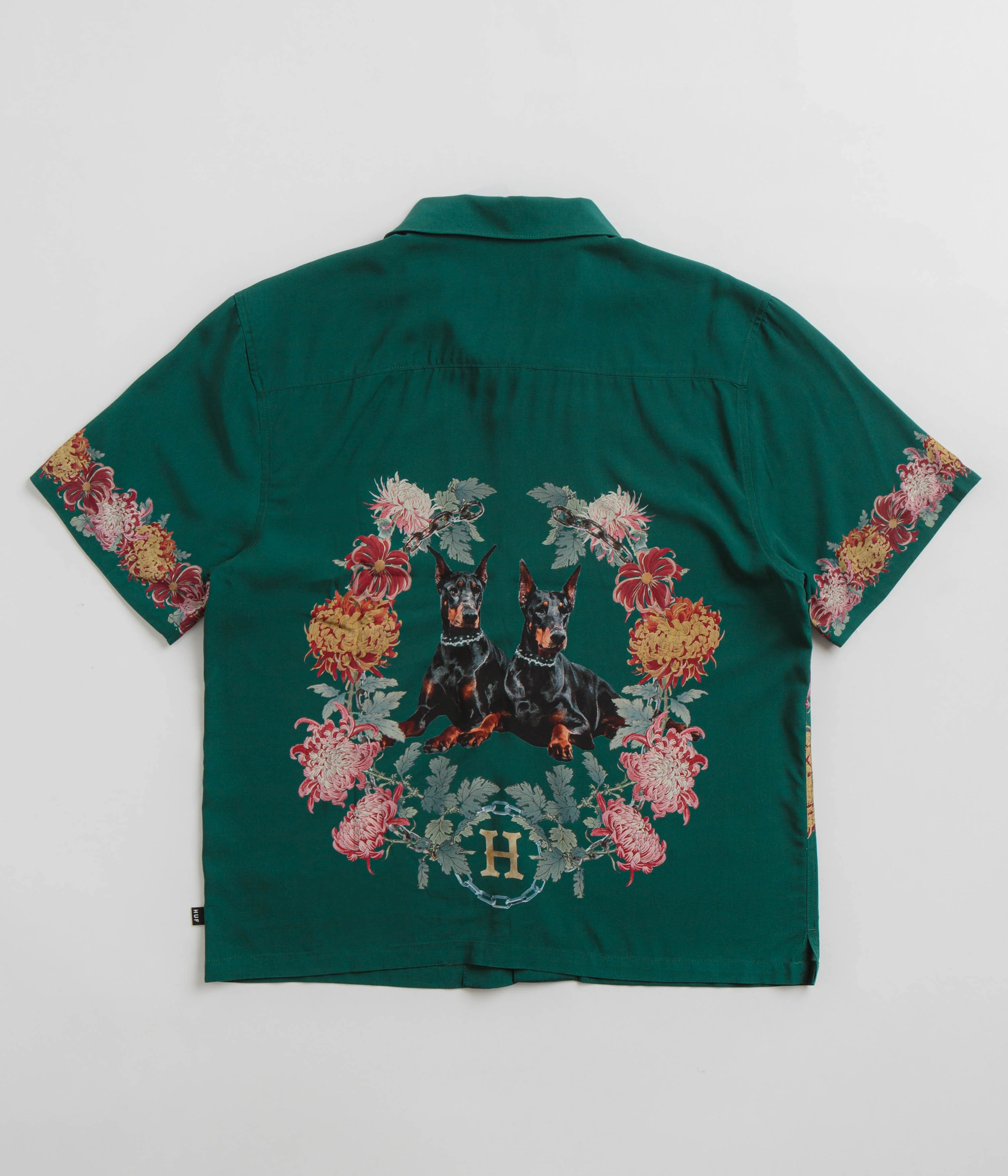 HUF Best Boys Resort Short Sleeve Shirt - Pine - Image 2