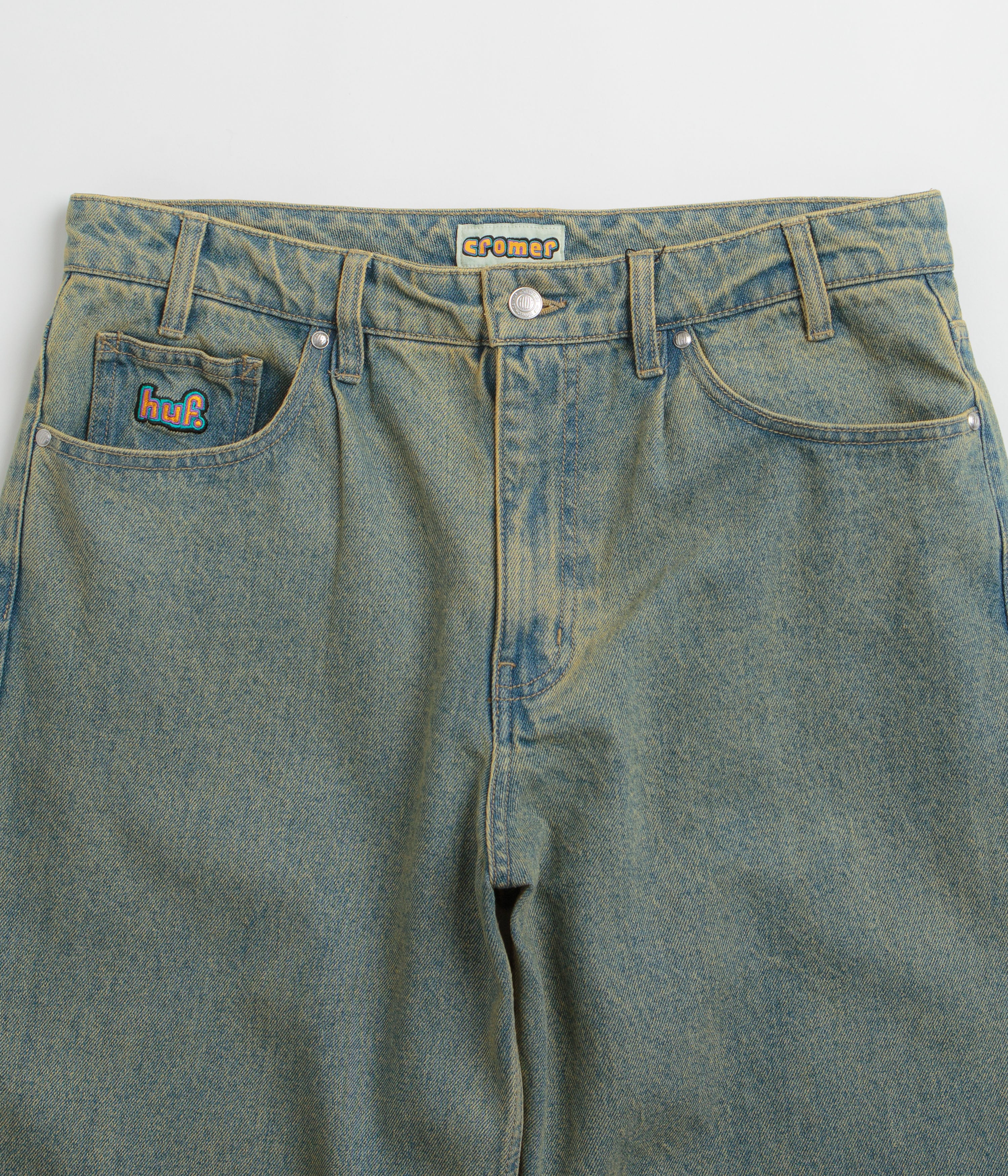 HUF Cromer Washed Pants - Indigo Earth - Image 4