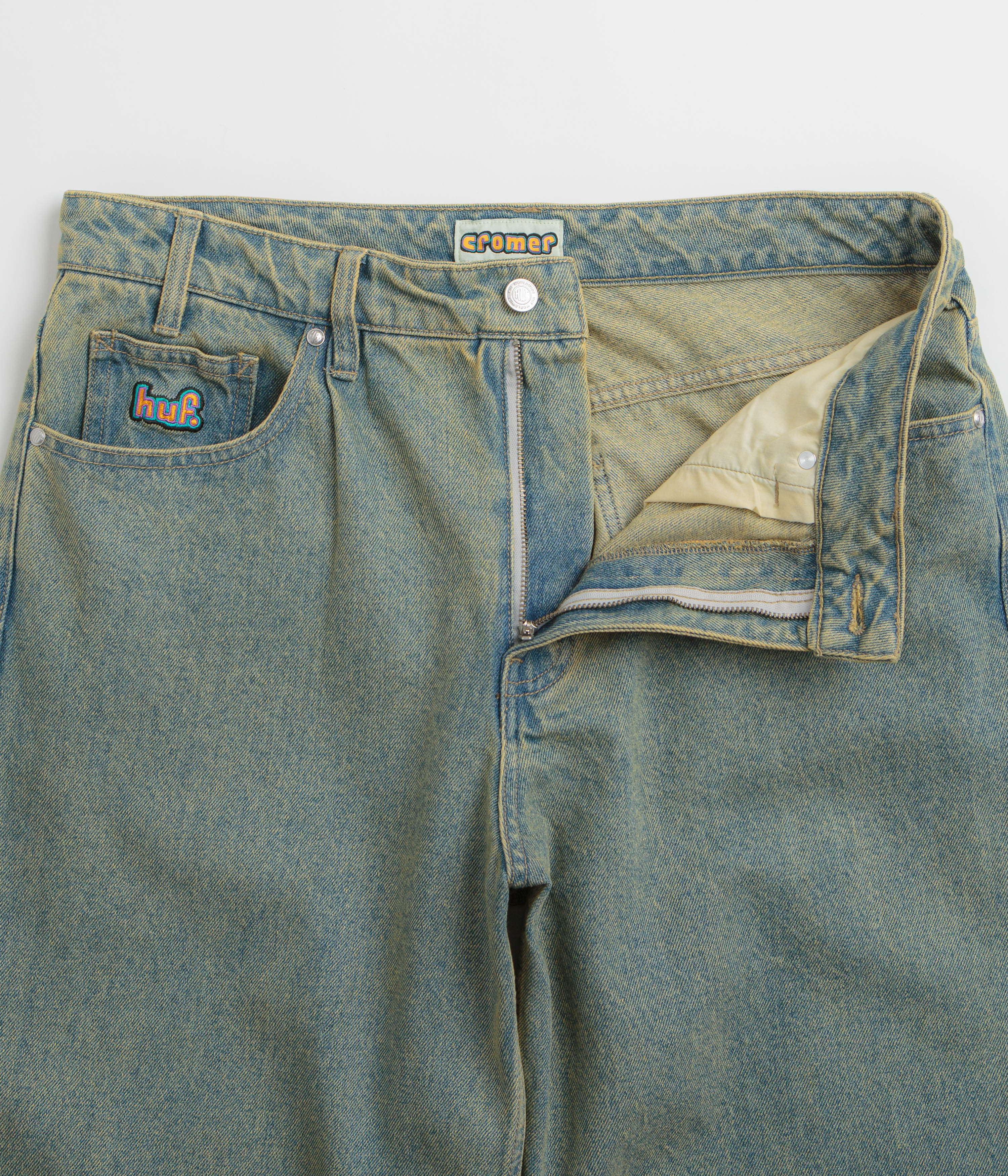 HUF Cromer Washed Pants - Indigo Earth - Image 5