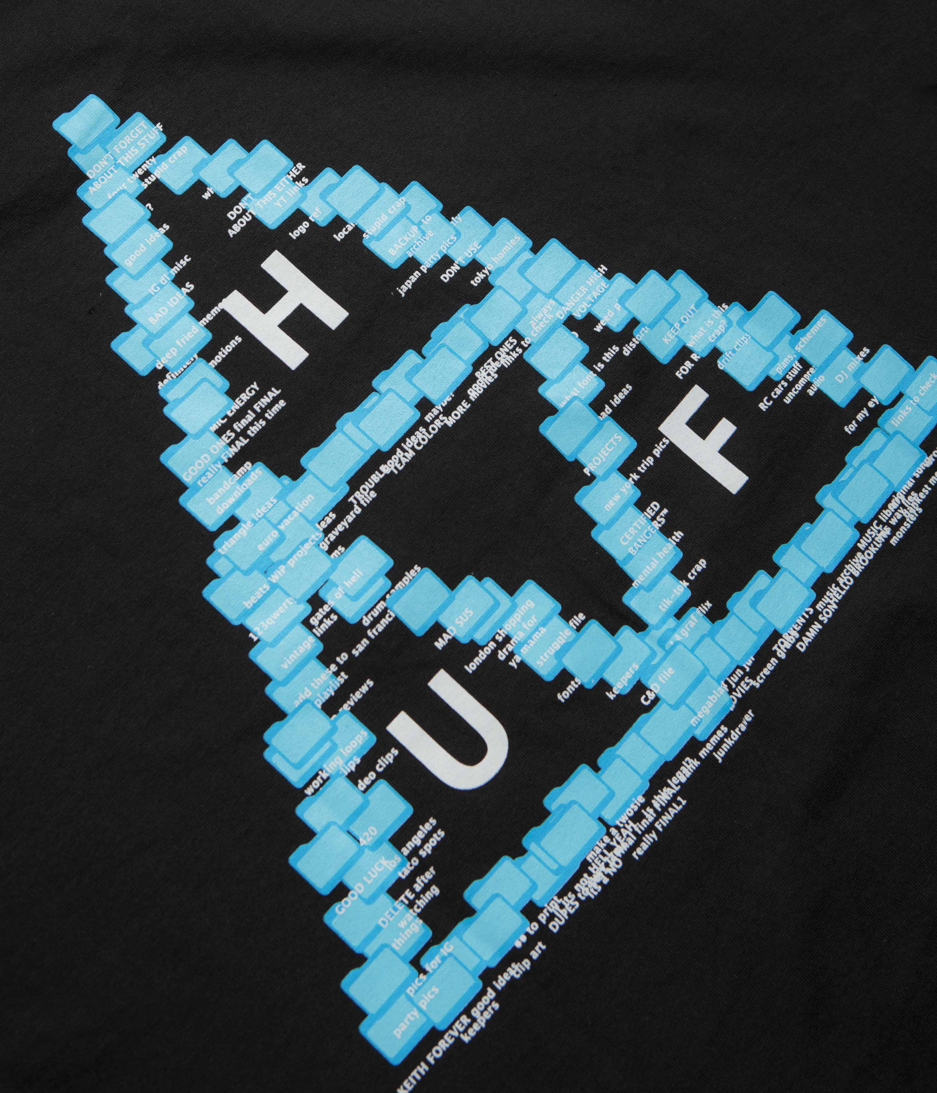 HUF Desktop T-Shirt - Black - Image 5