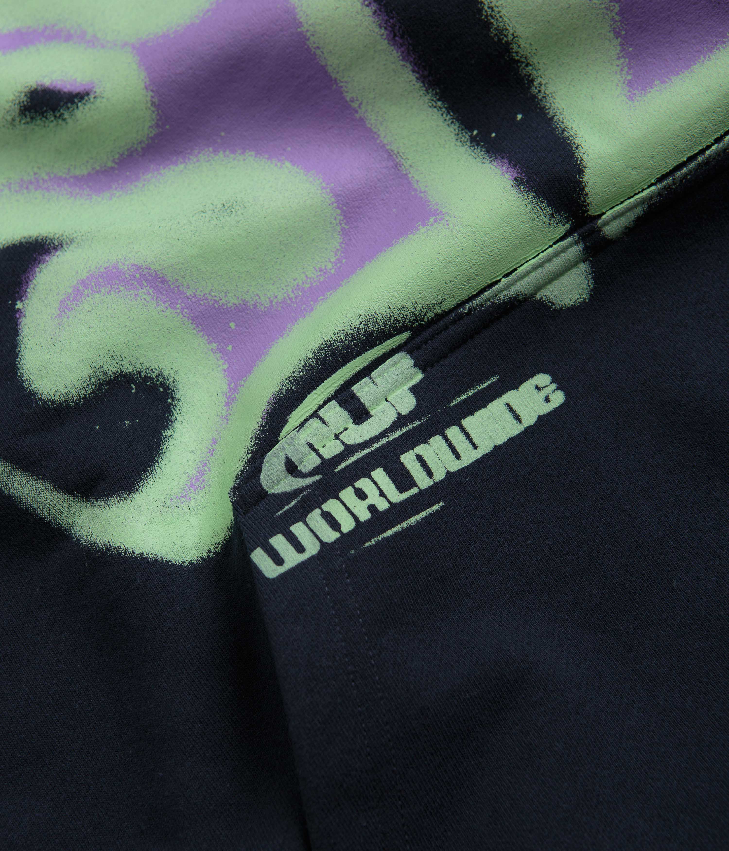 HUF Heat Wave Hoodie - Navy - Image 4