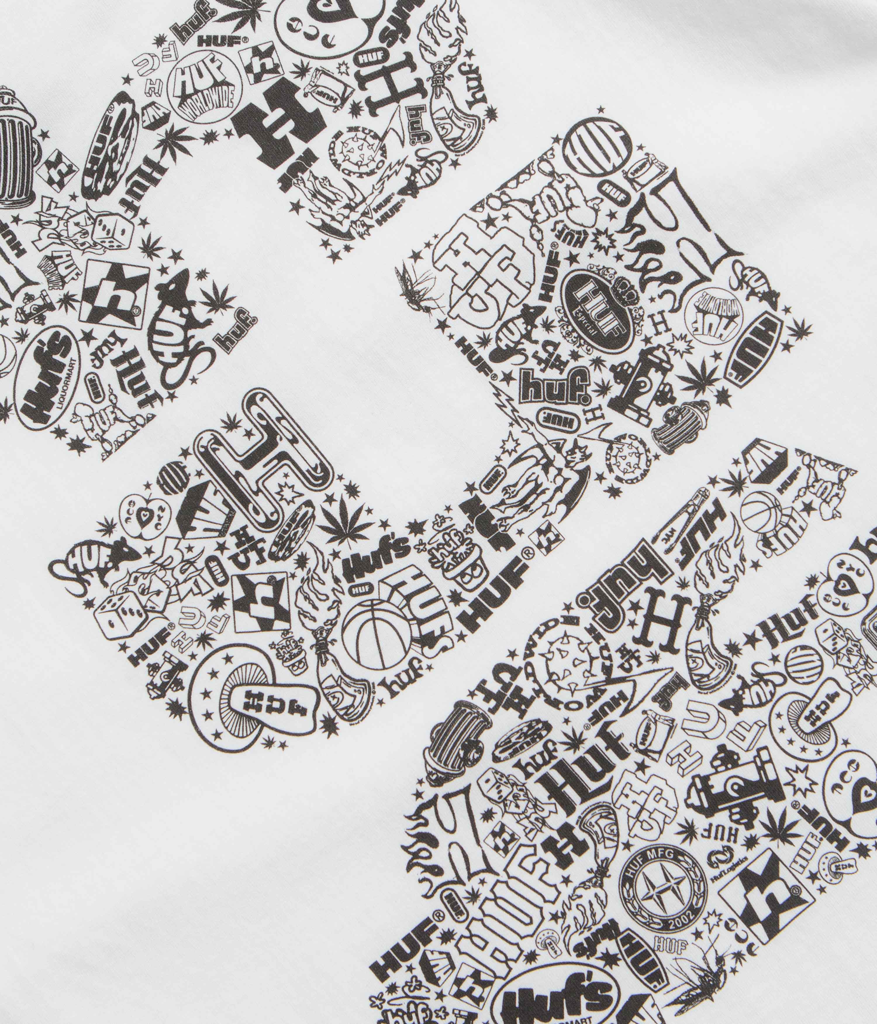 HUF Metablast T-Shirt - White - Image 5