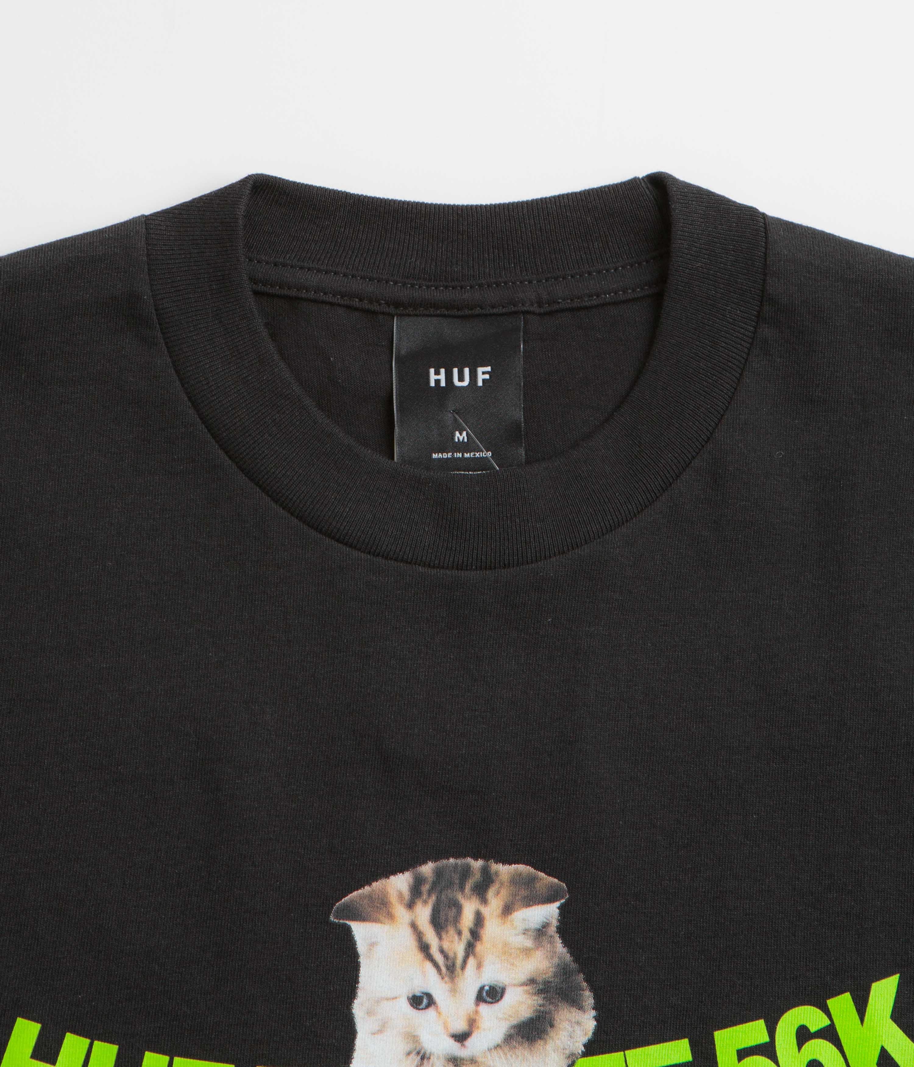 HUF x Bronze 56K Hang In There T-Shirt - Black - Image 2