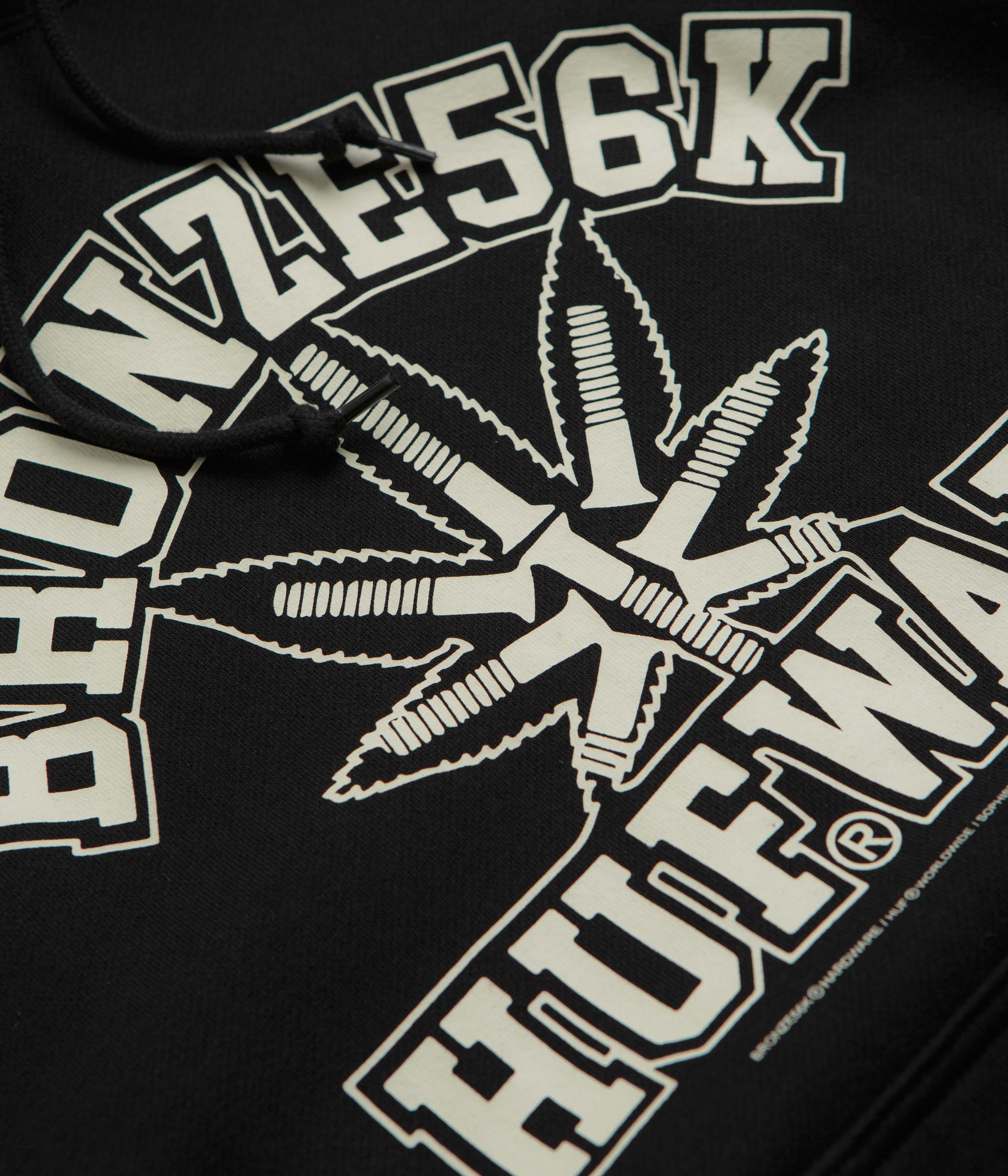 HUF x Bronze 56K Plantware Hoodie - Black - Image 3