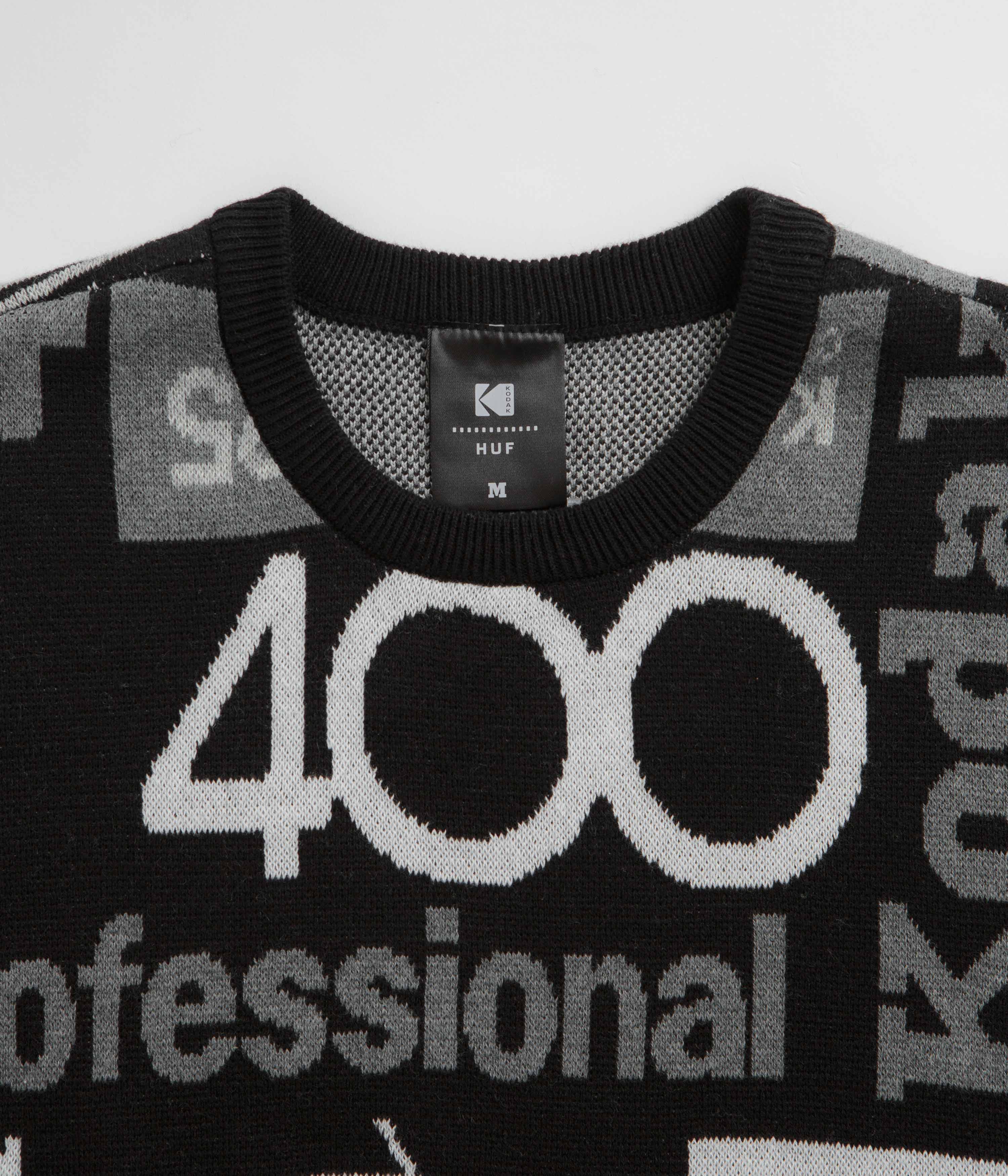 HUF x Kodak Dark Room Jacquard Knit Sweatshirt - Black - Image 5