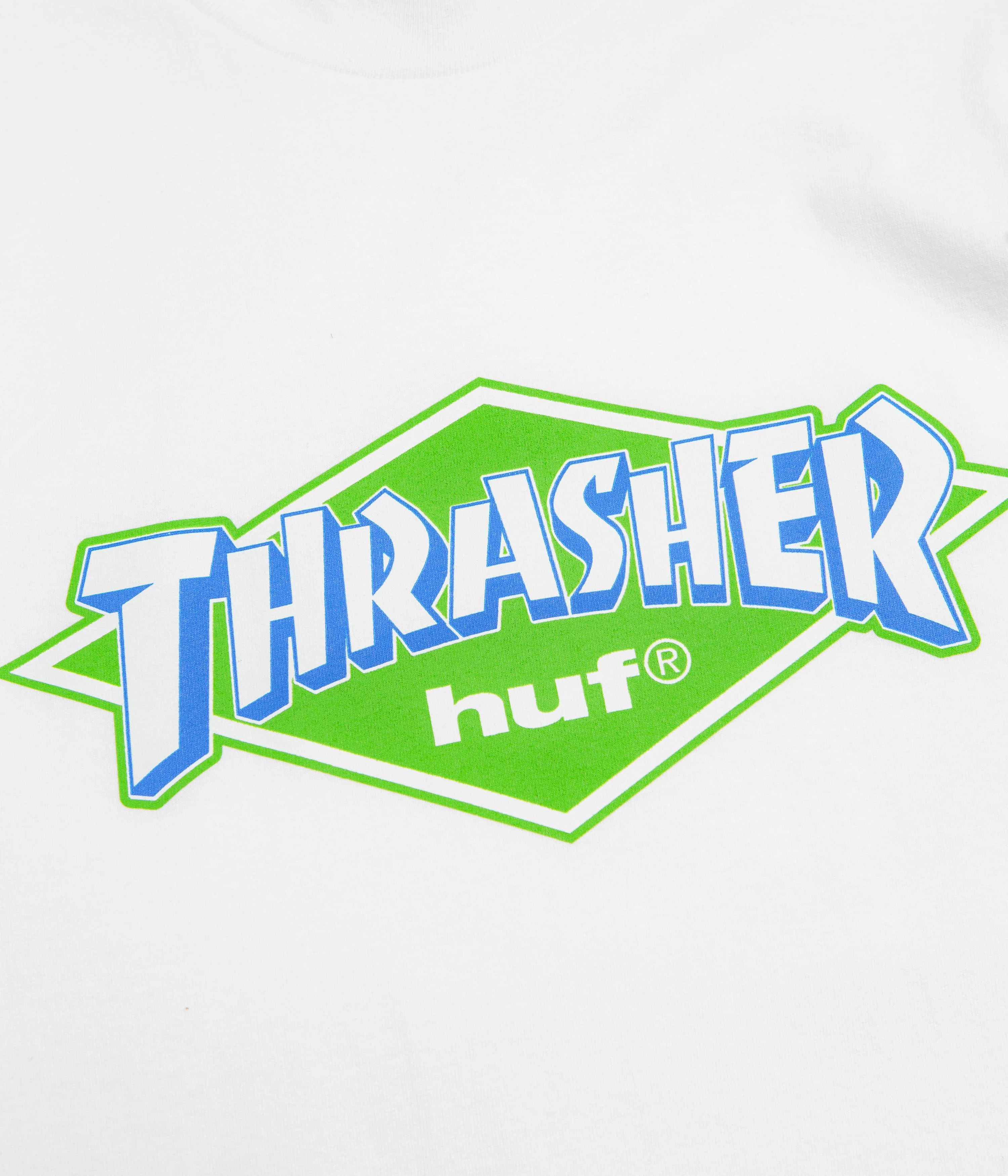 HUF x Thrasher Logo T-Shirt - White - Image 2