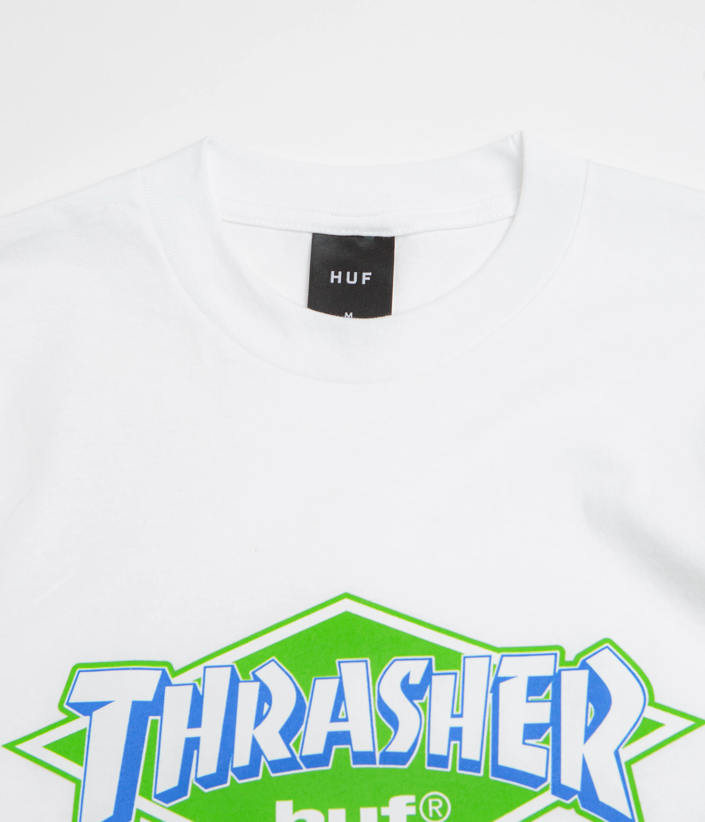 HUF x Thrasher Logo T-Shirt - White - Image 3