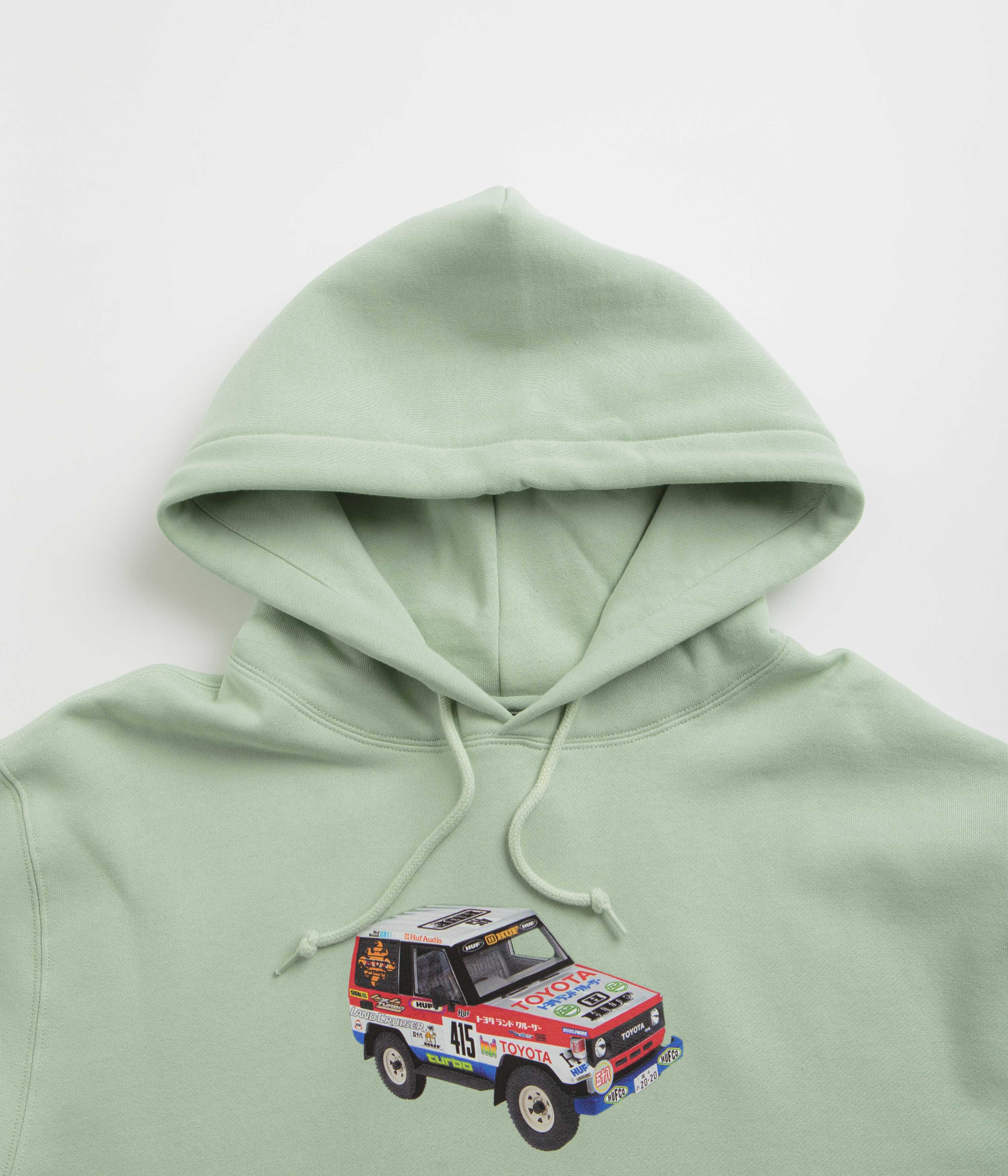 HUF x Toyota Sahara Rally Hoodie - Spring Green - Image 3