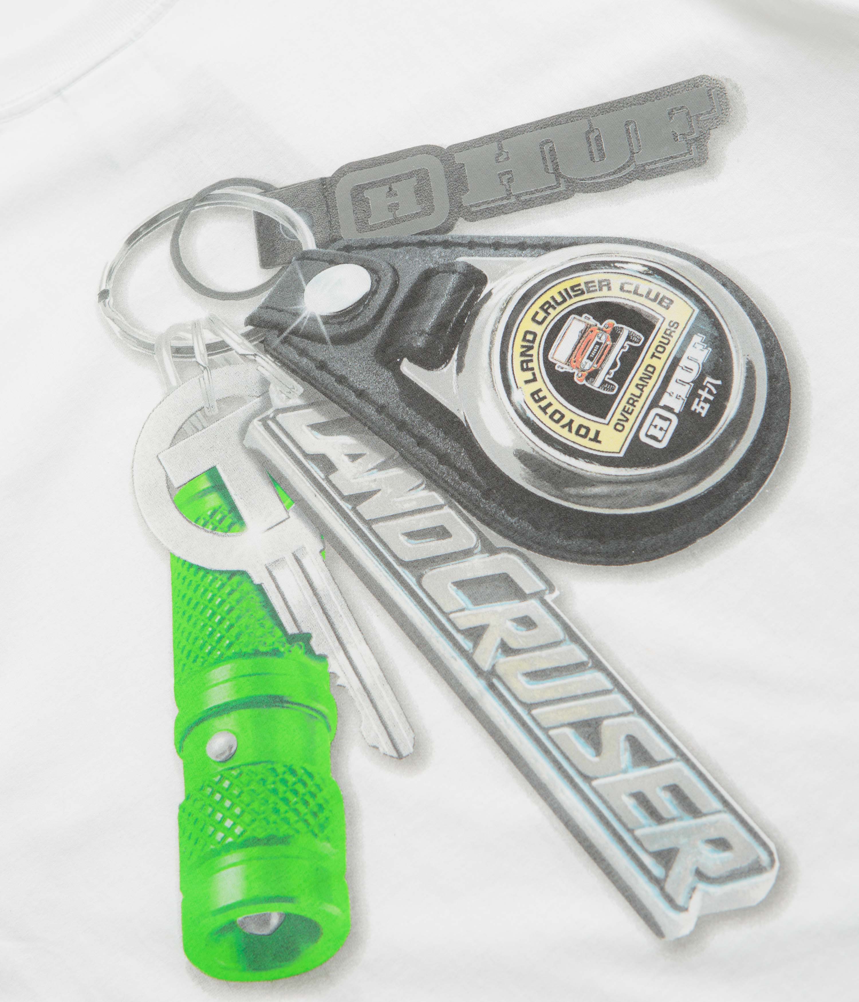 HUF x Toyota Shine Keychain T-Shirt - White - Image 5