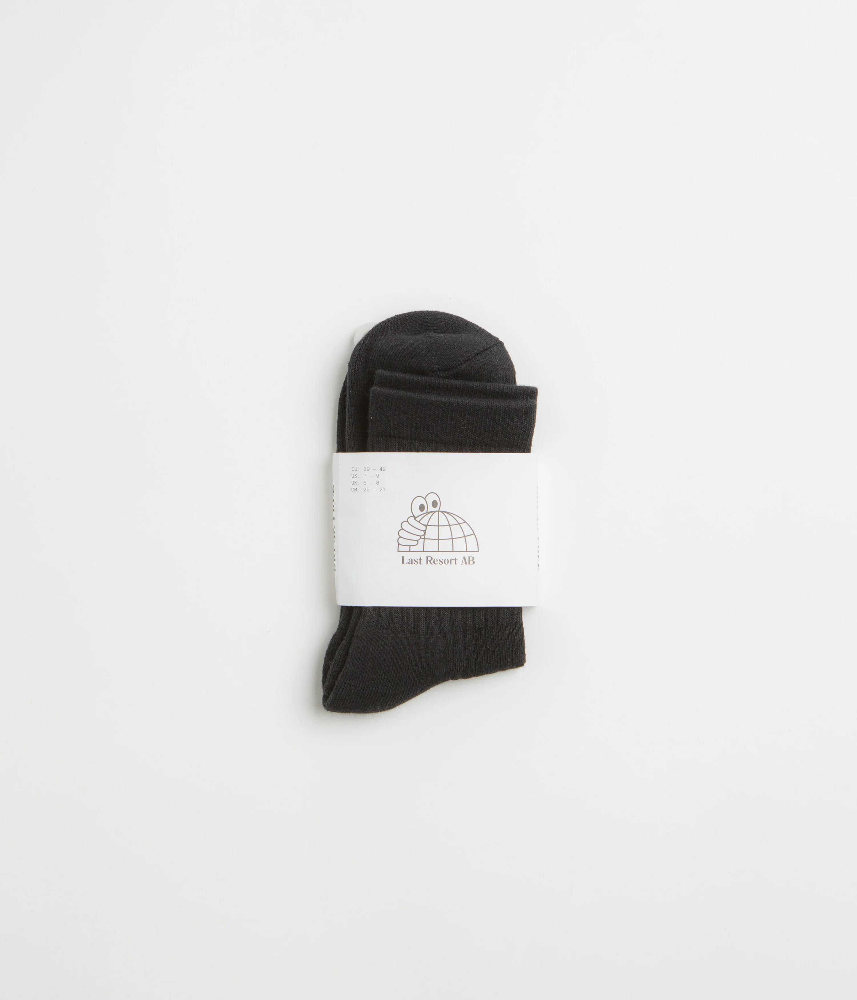 Last Resort AB Dress Socks - Black / White - Image 3