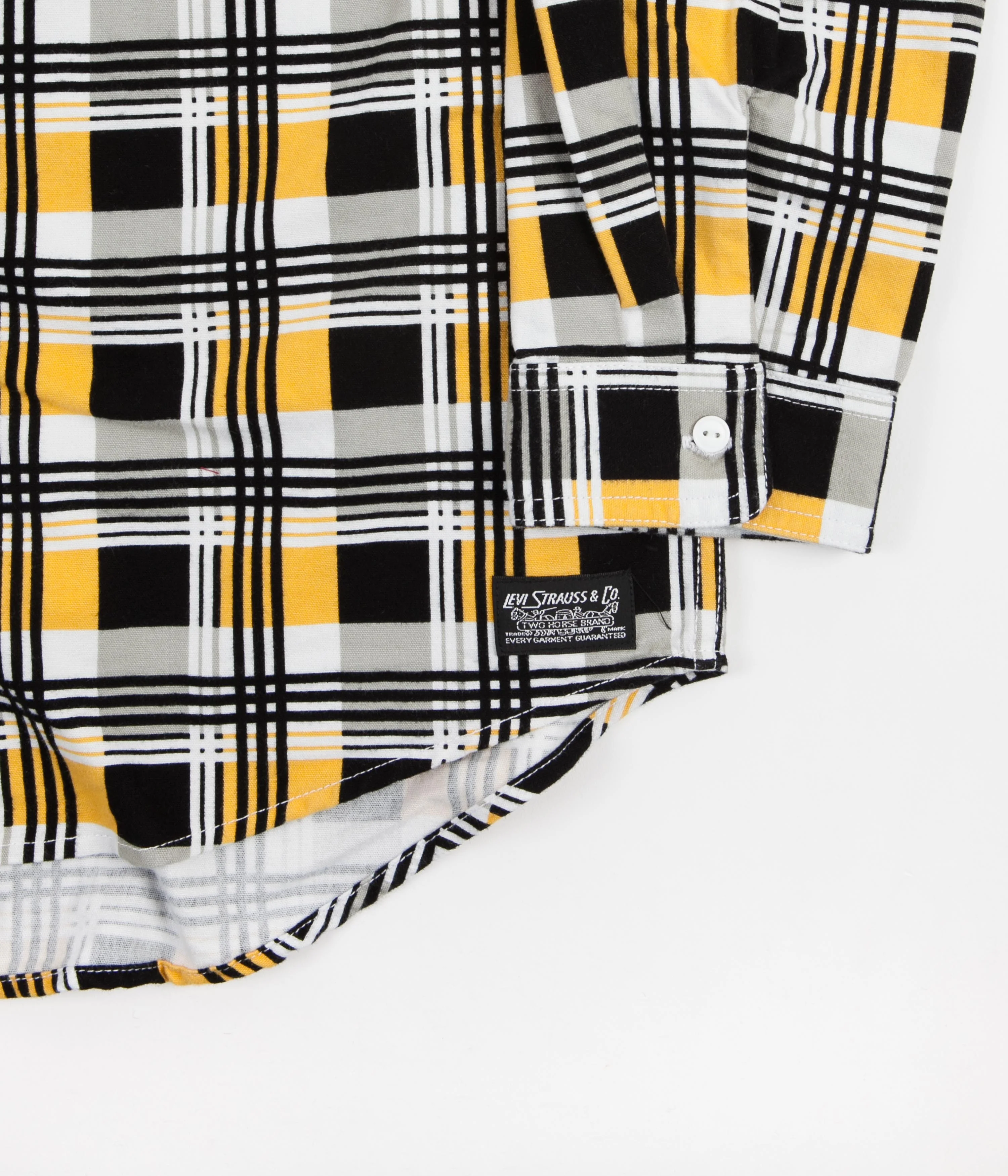 Levi's® Skate Woven Shirt - Printed Black / Yellow - Image 2