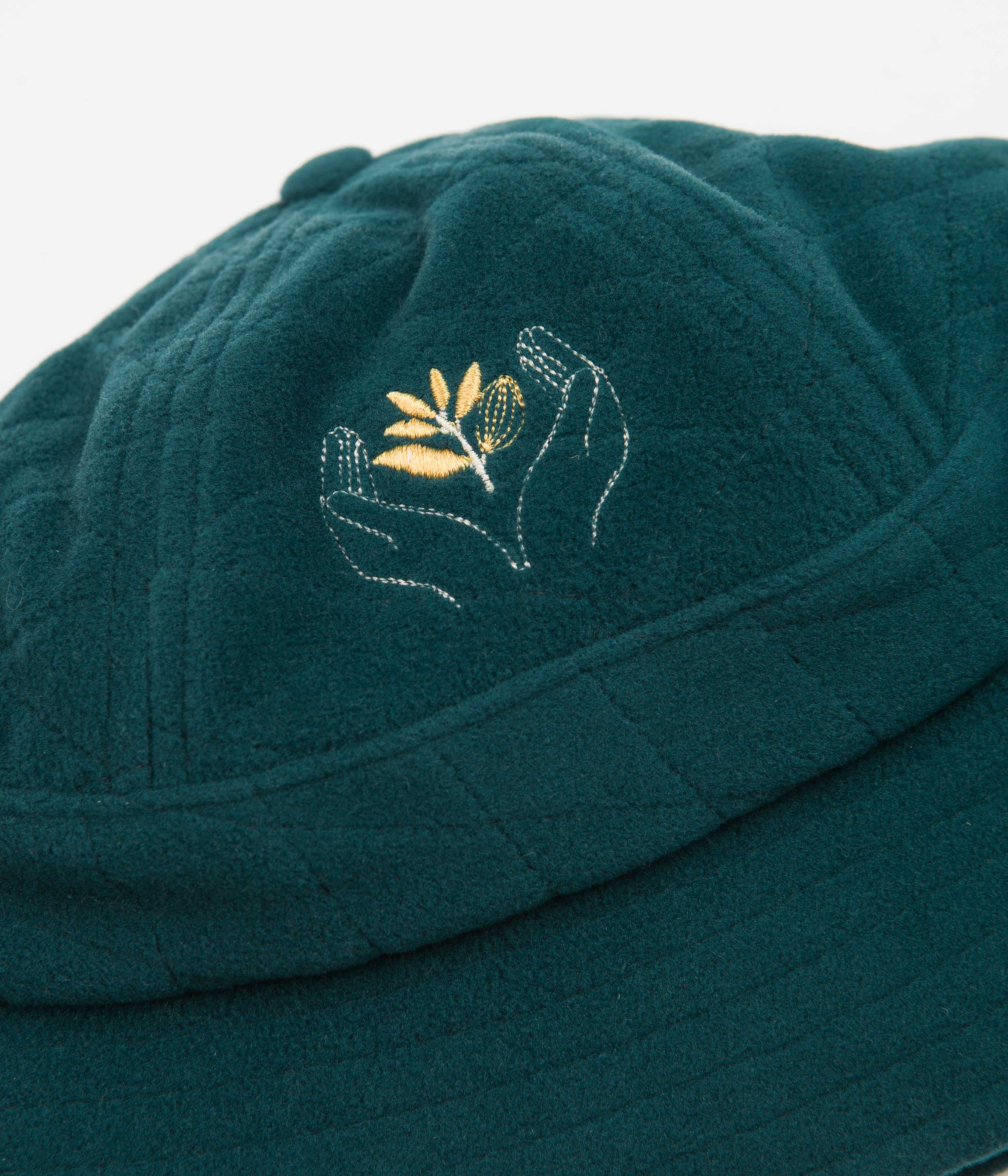 Magenta Handplant Bucket Hat - Petrol Blue - Image 2