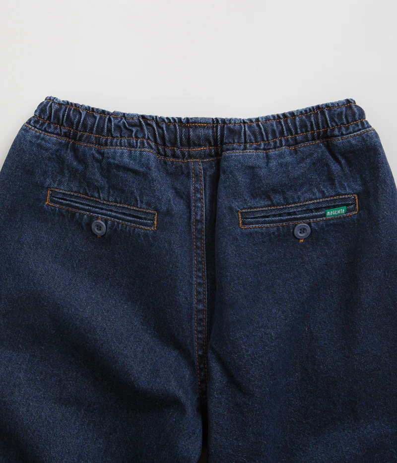 Magenta Loose Pants - Blue Denim - Image 5