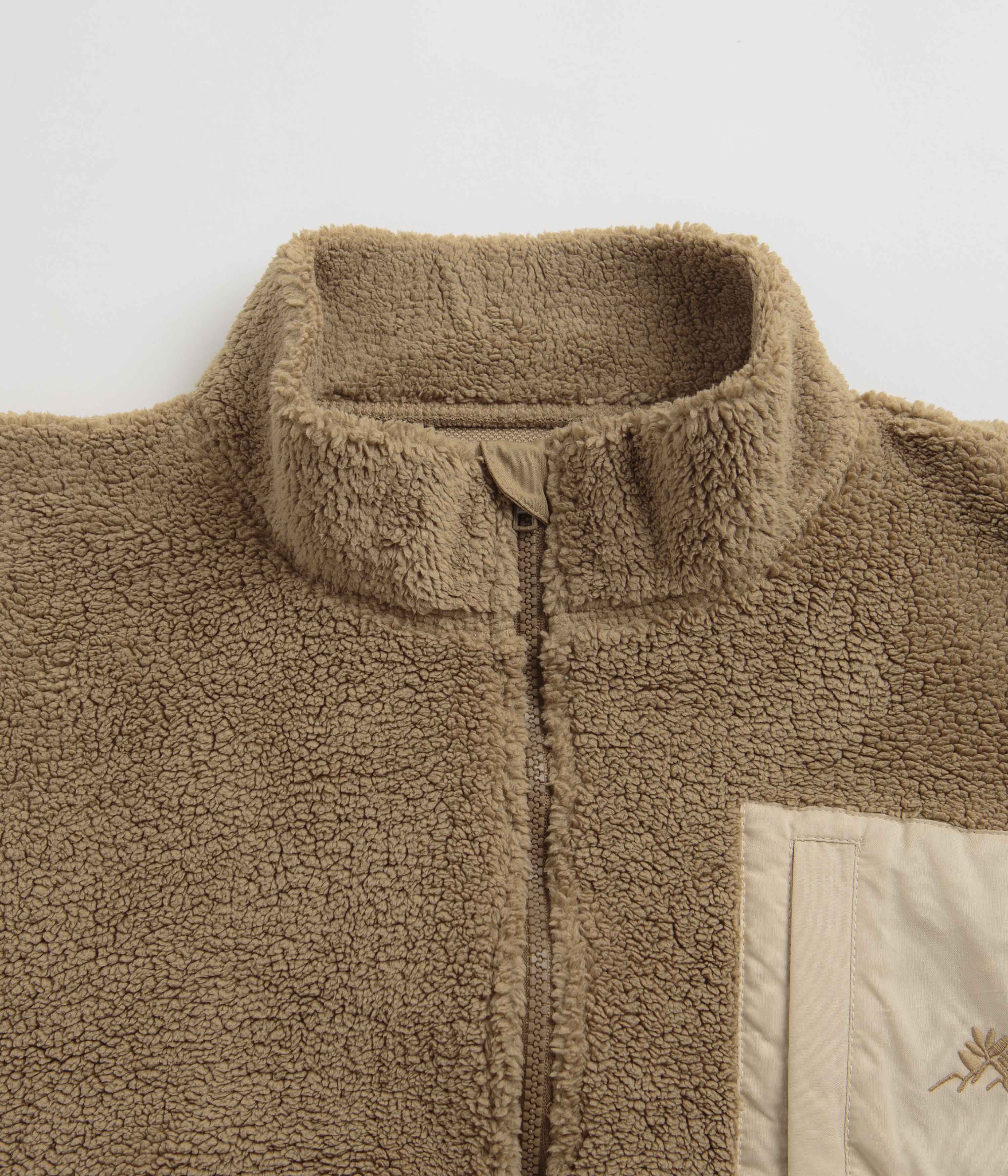 Magenta MTN 3/4 High Neck Fleece - Dark / Light Beige - Image 2