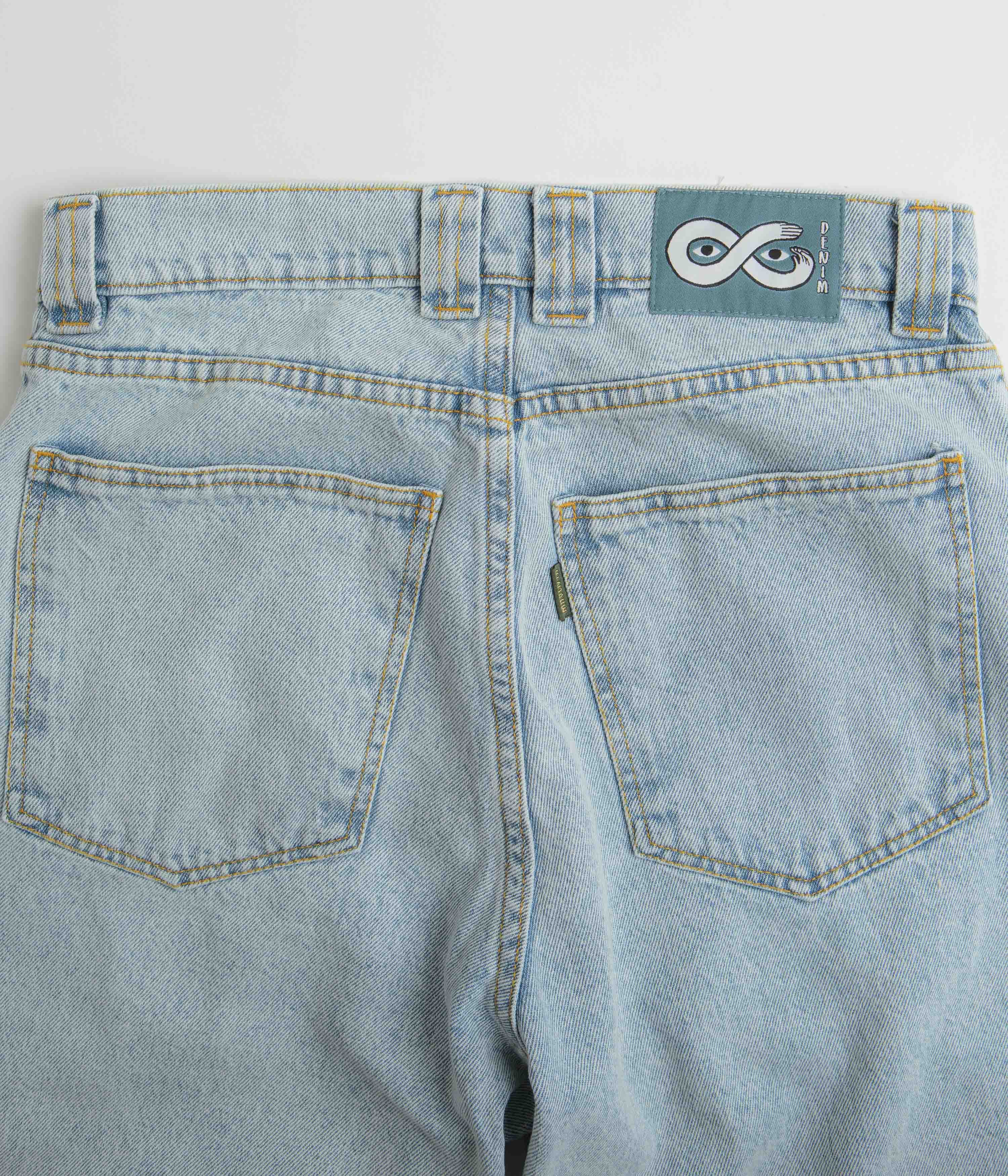 Magenta OG 2 Tone Jeans - Washed Denim / Orange - Image 6