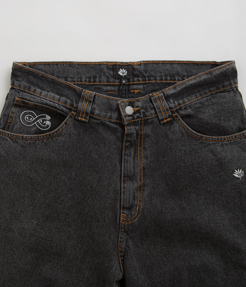 Magenta OG Denim Pants - Distressed Black - Image 4
