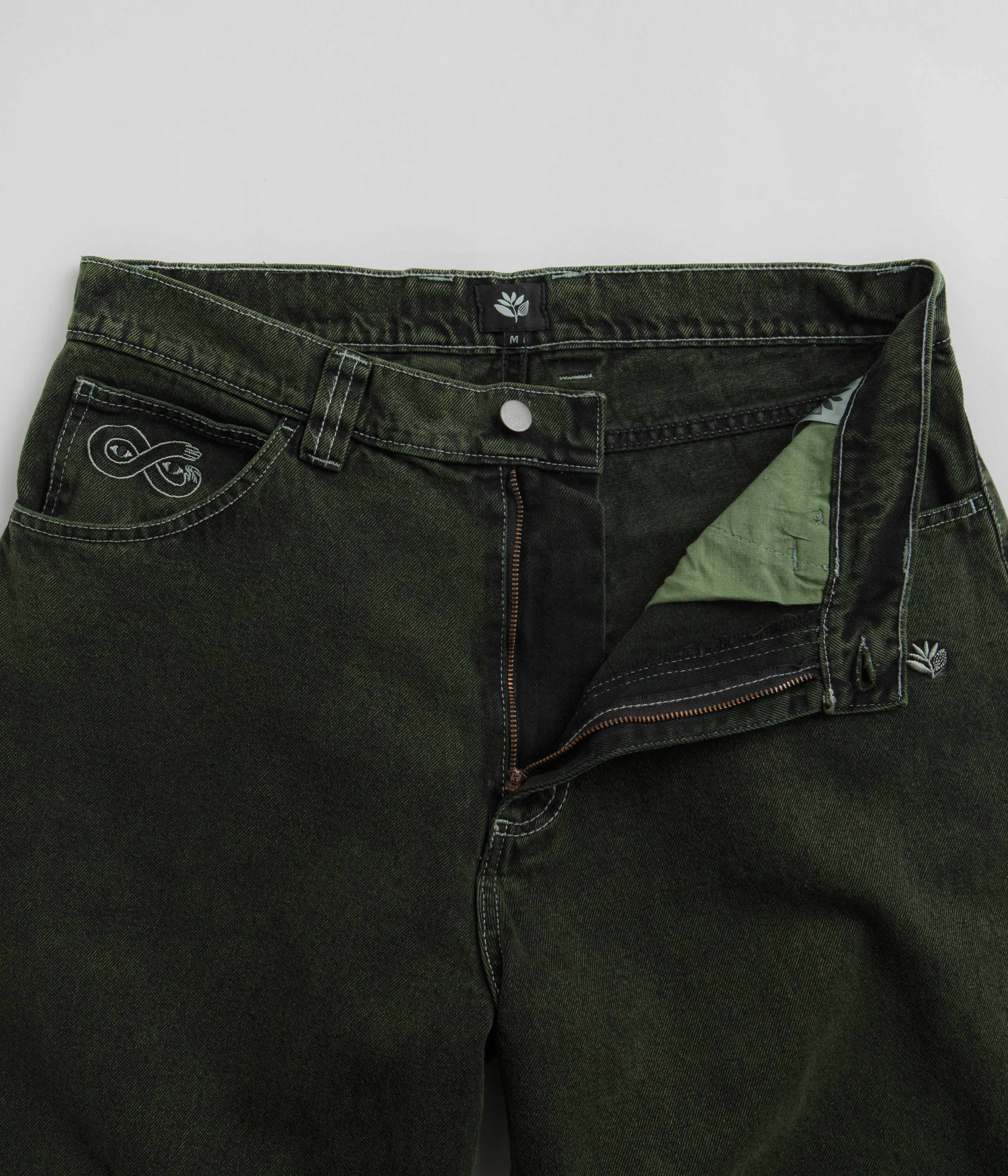 Magenta OG Stitch Jeans - Green Denim - Image 5