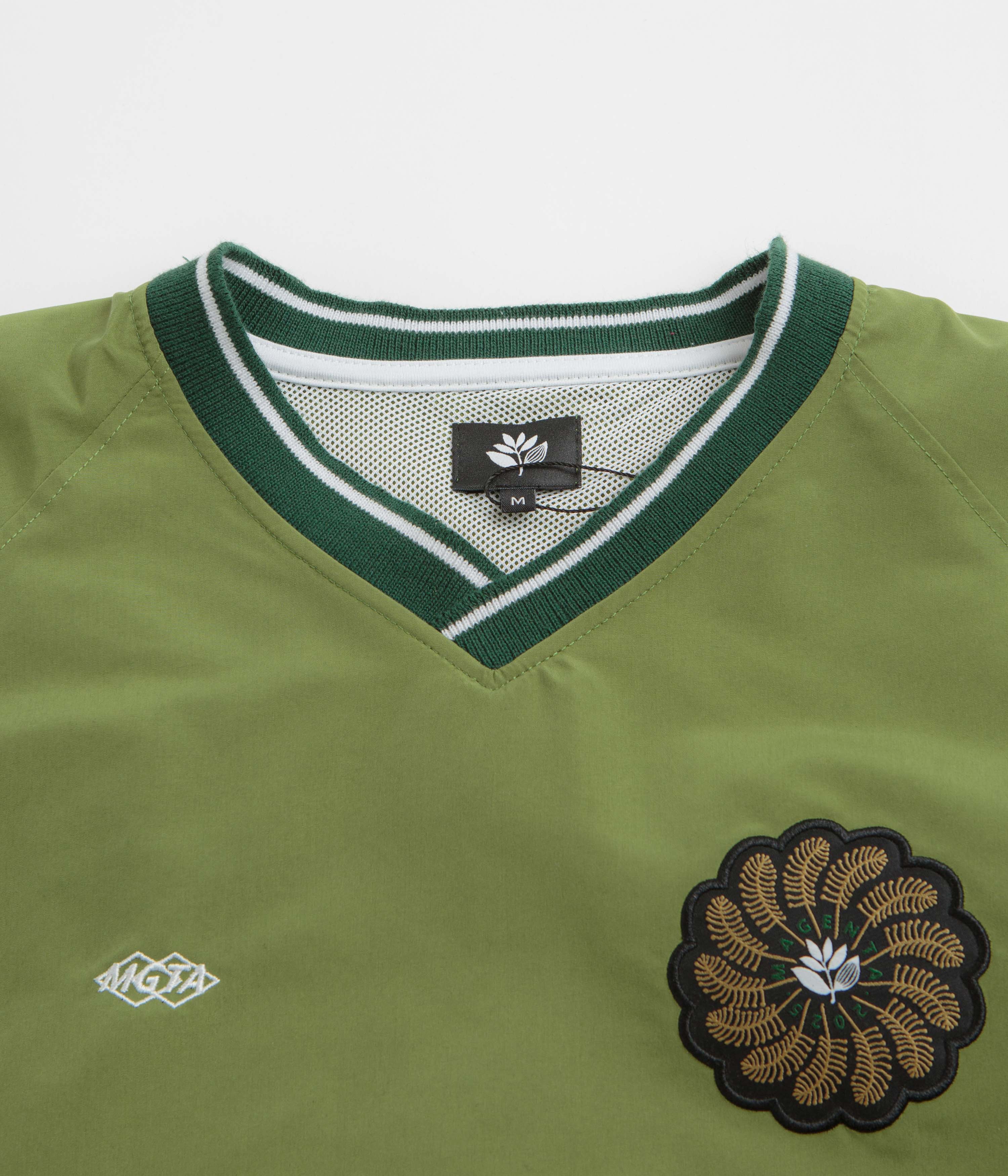 Magenta Tres Tech V Neck Sweatshirt - Forest Green - Image 2