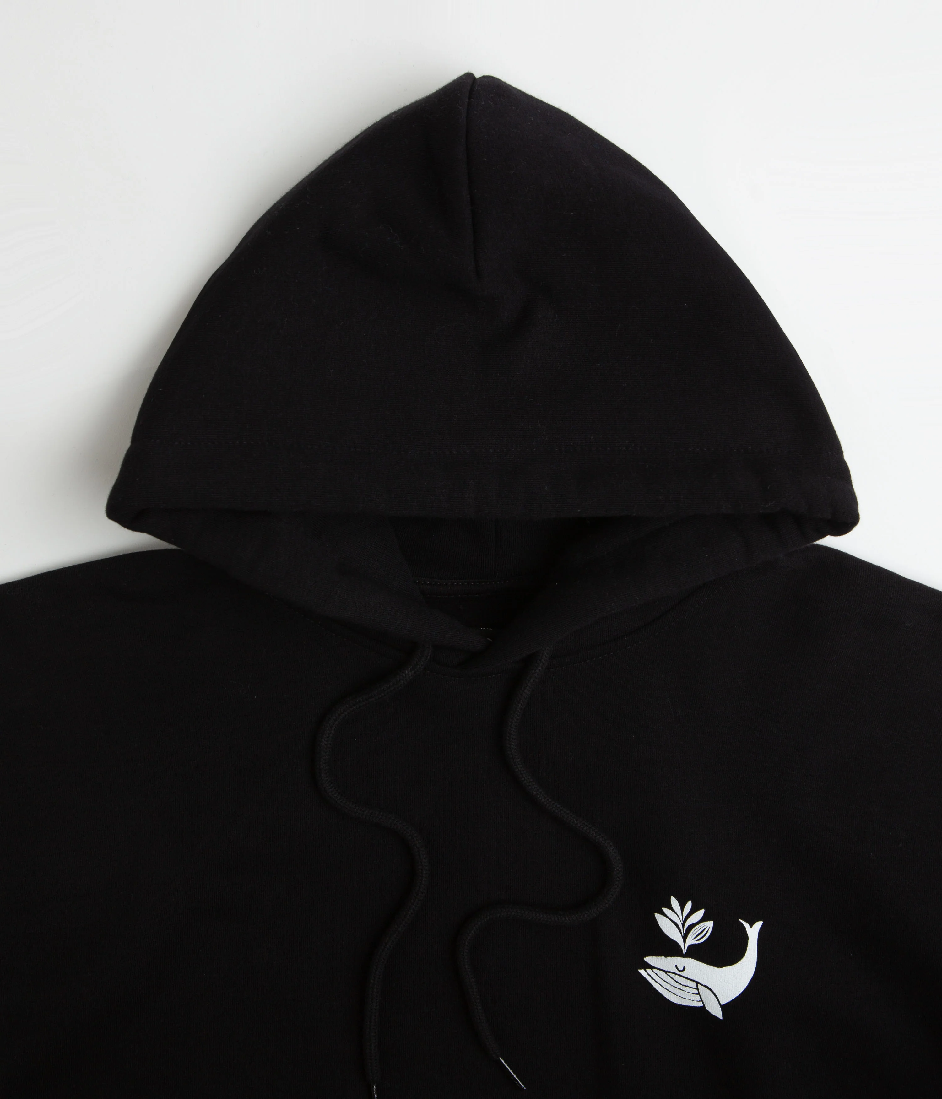 Magenta Whale Plant Hoodie - Black - Image 6