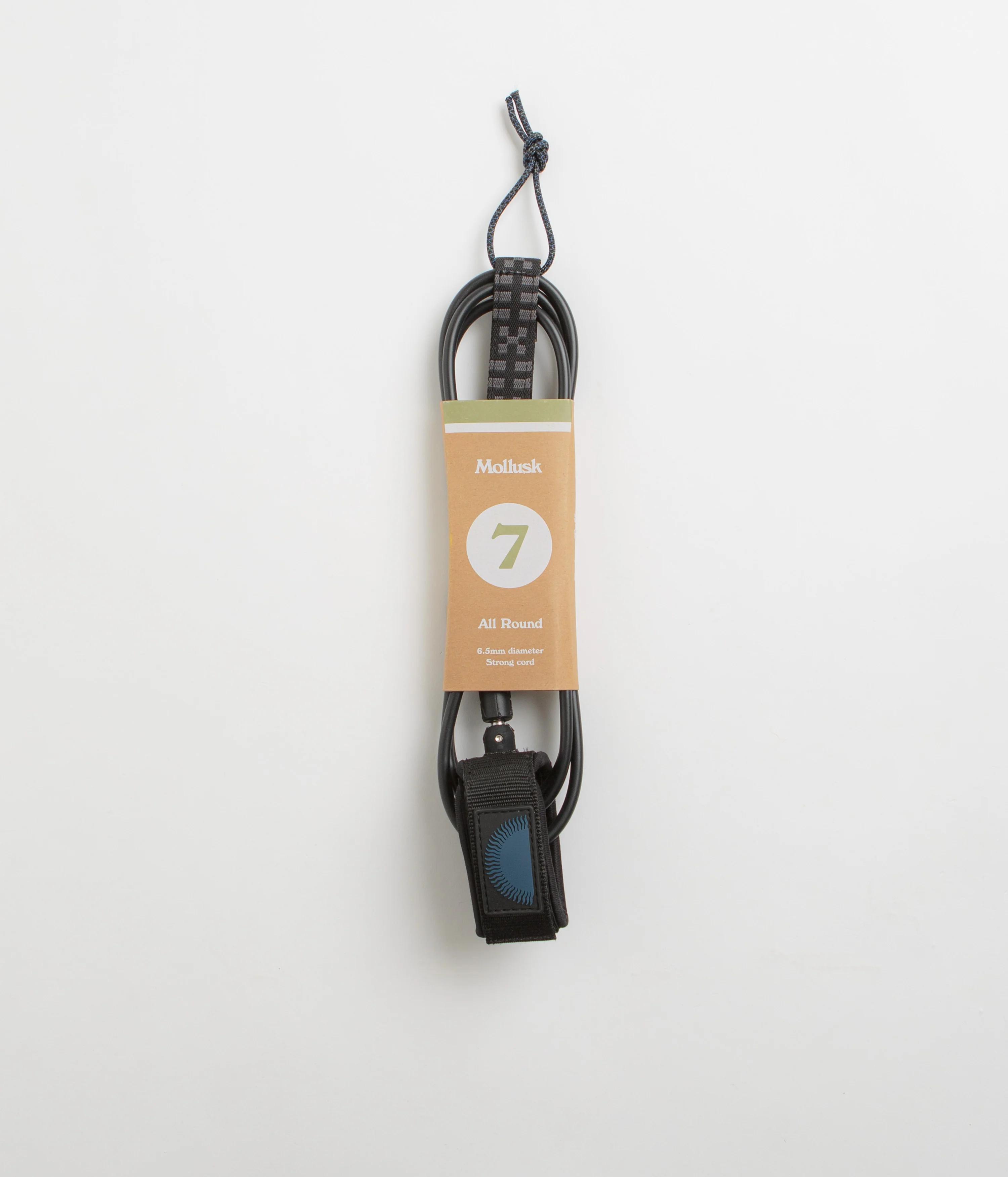 Mollusk All Round 7ft Surfboard Leash - Black