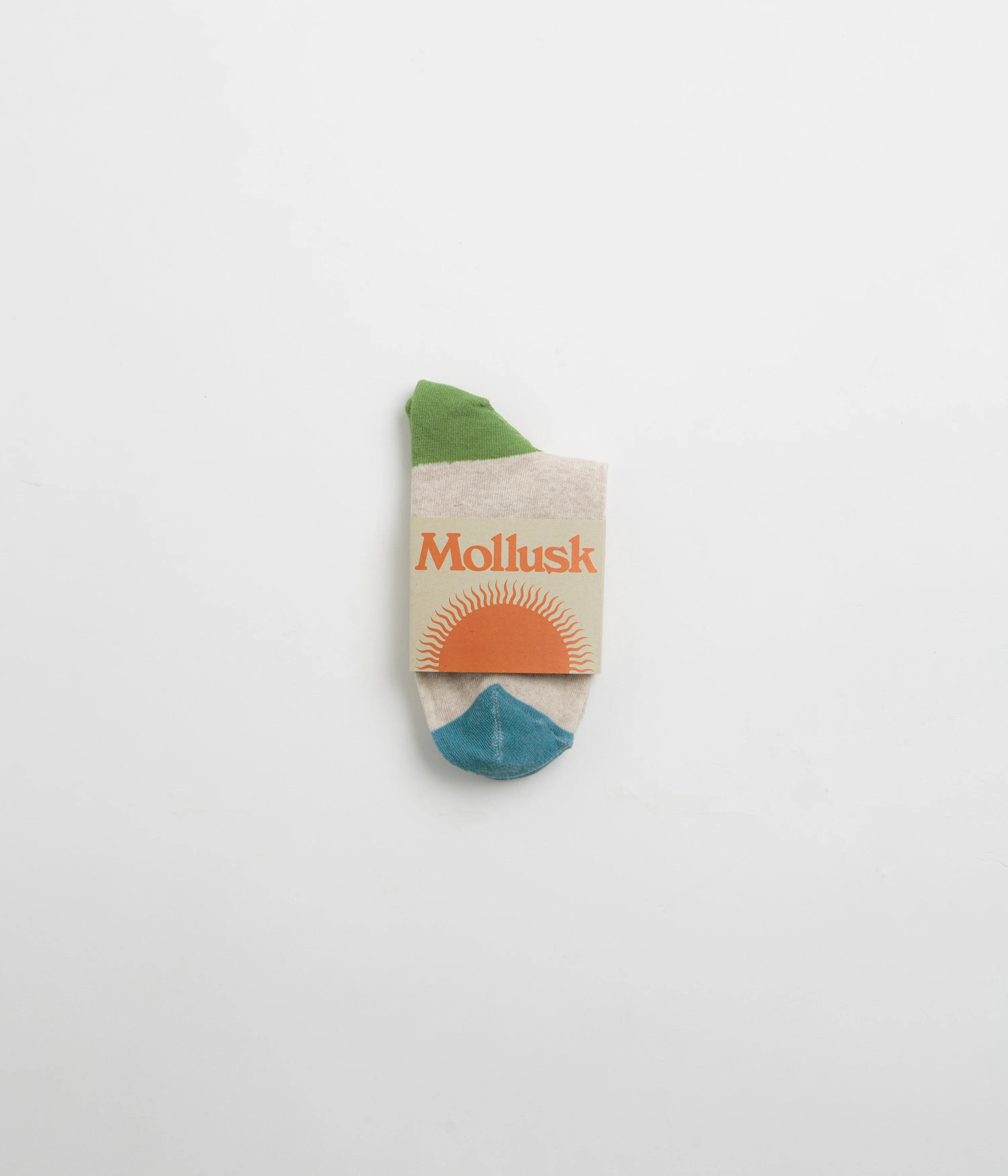 Mollusk Color Block Socks - Natural - Image 2
