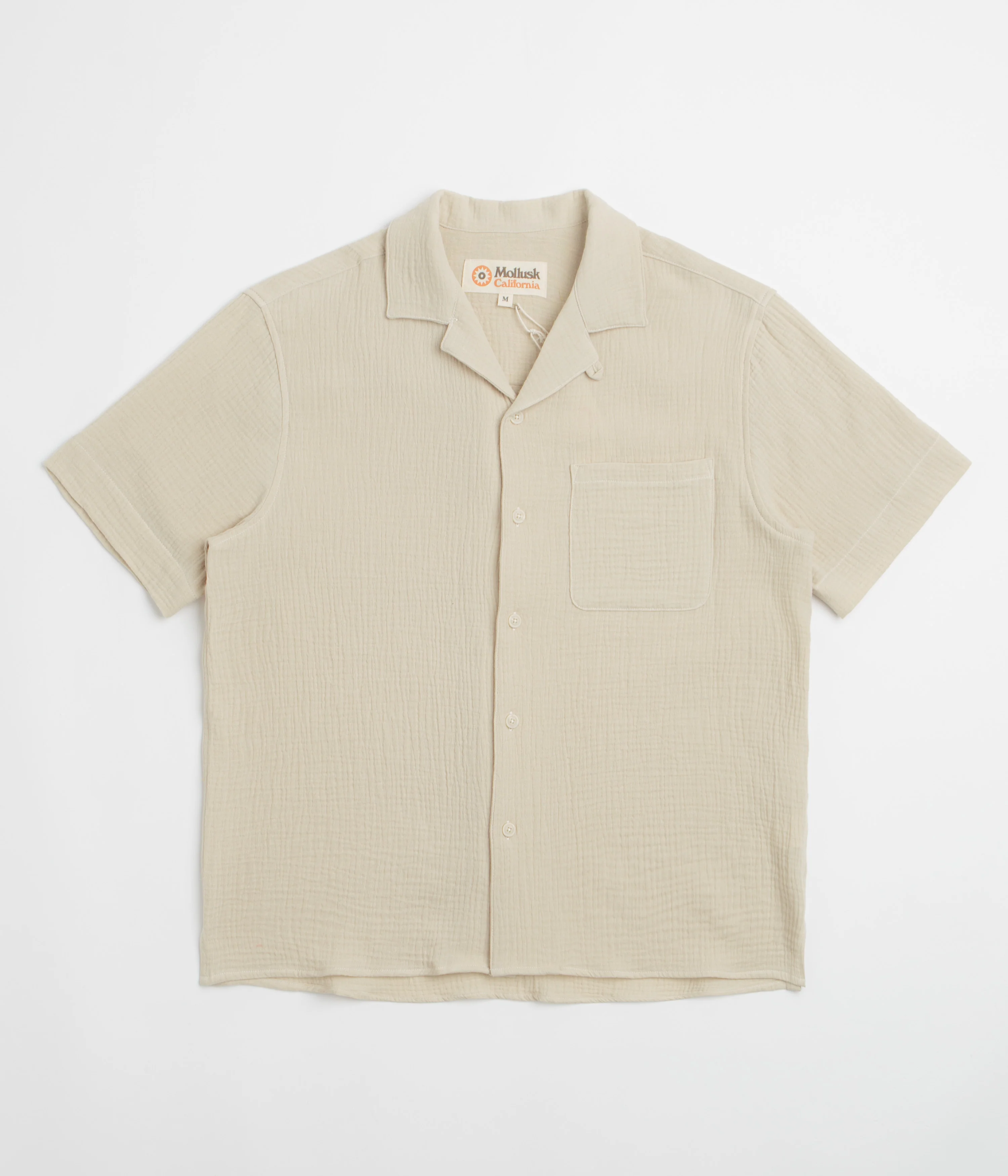 Mollusk Cosmo Short Sleeve Shirt - Oat