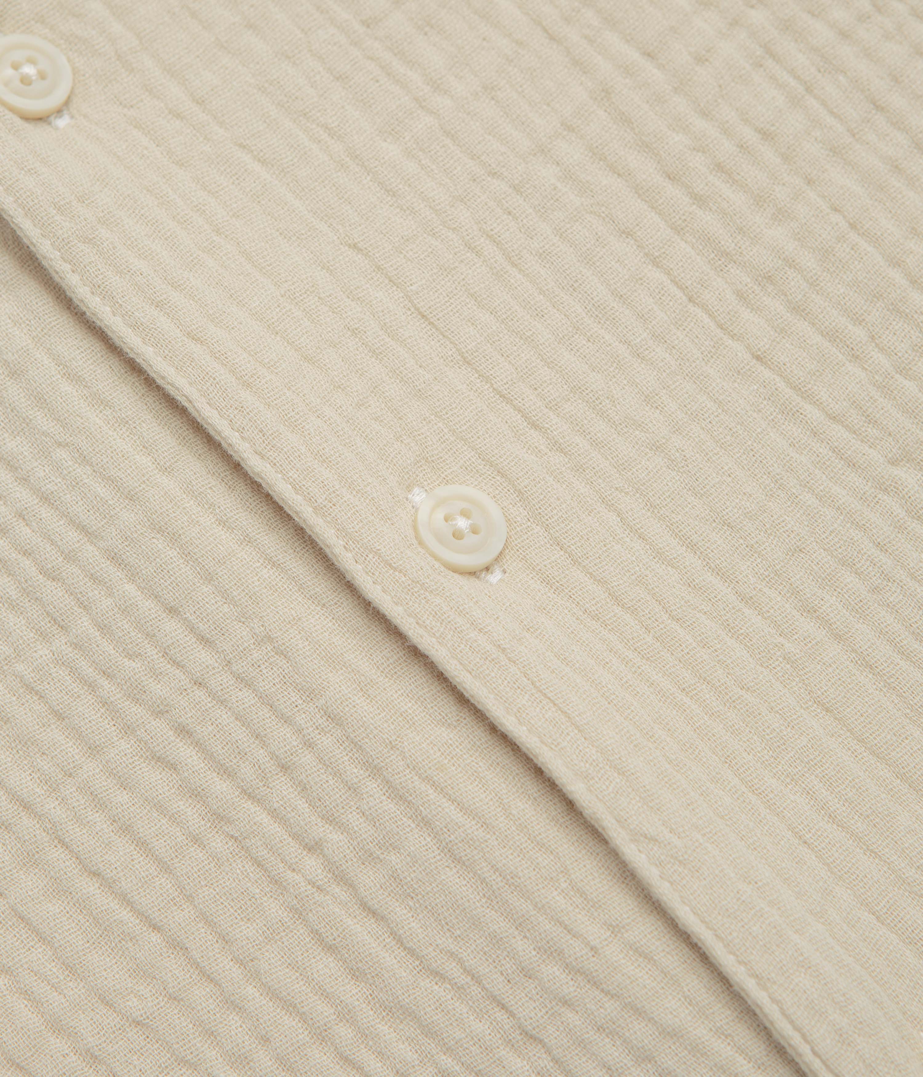 Mollusk Cosmo Short Sleeve Shirt - Oat - Image 4