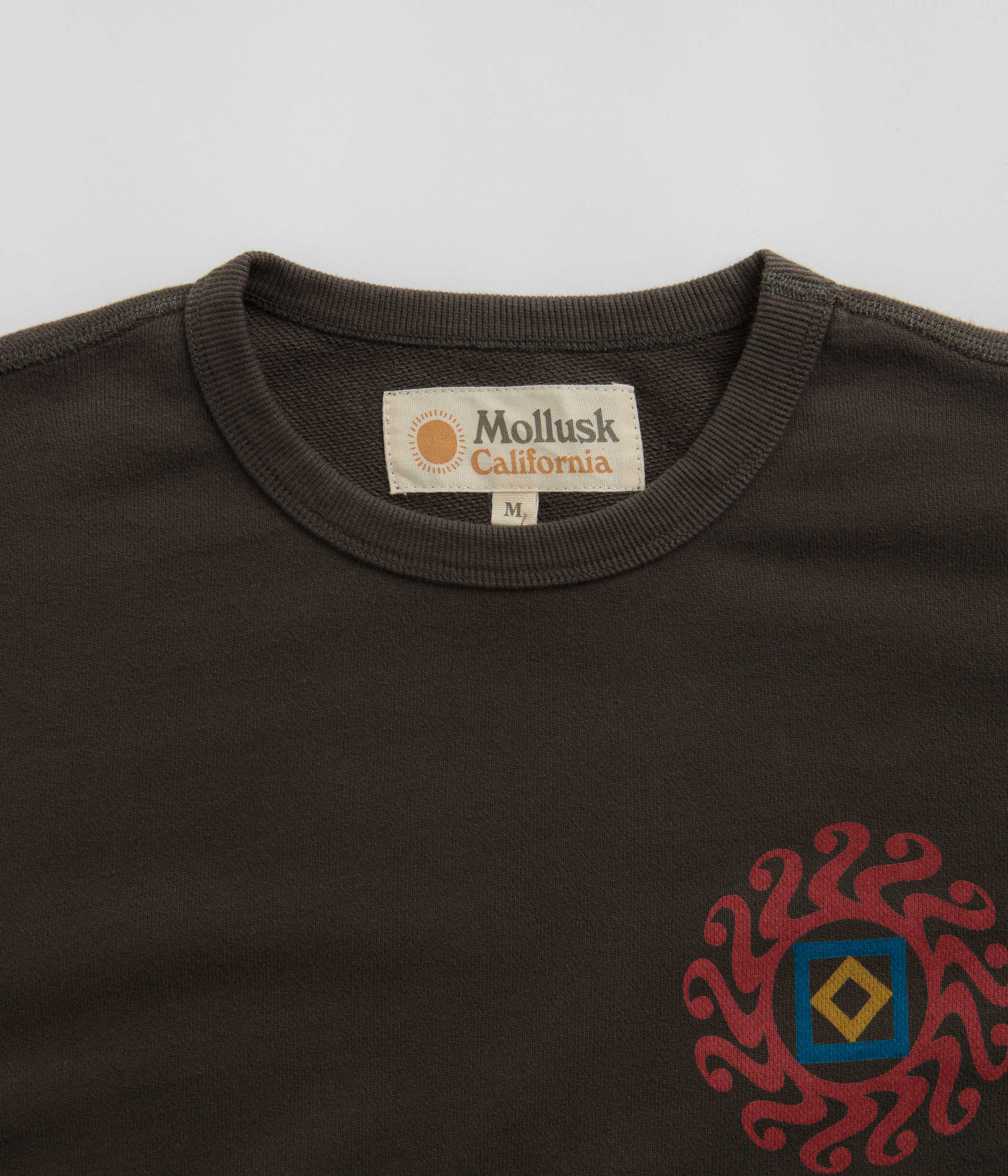 Mollusk Dazy Sun Crewneck Sweatshirt - Faded Black - Image 6