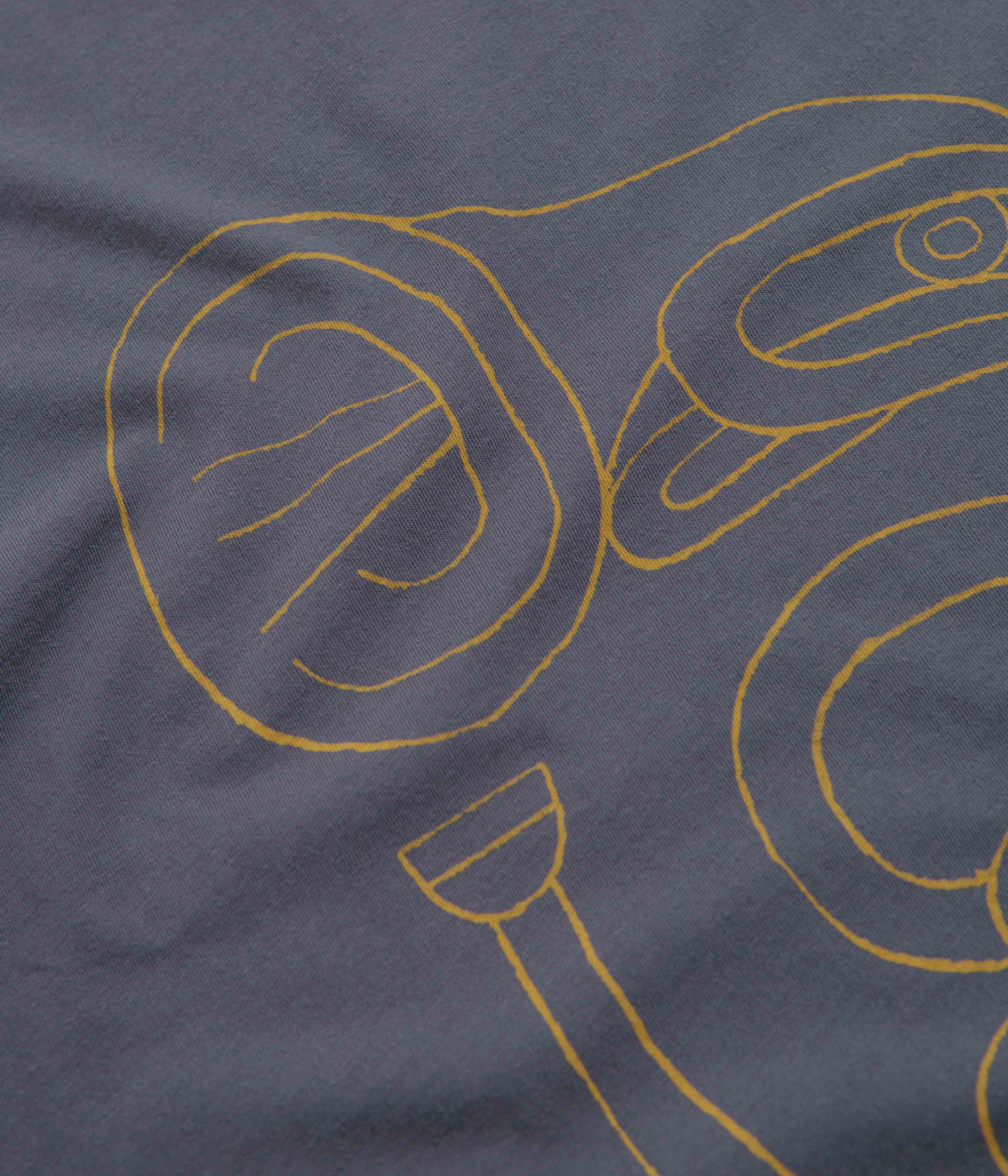 Mollusk Horny Horn T-Shirt - Faded Navy - Image 2