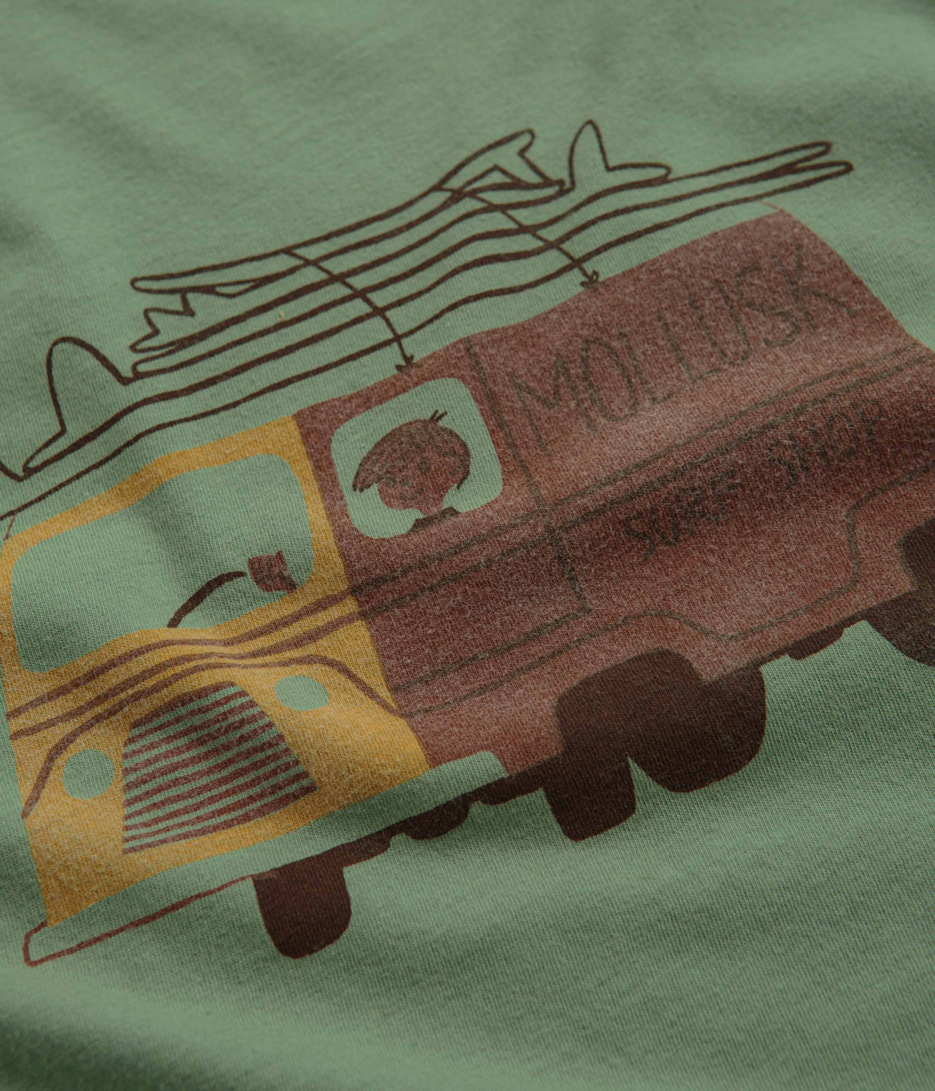 Mollusk Kids Van T-Shirt - Trinity Green - Image 3