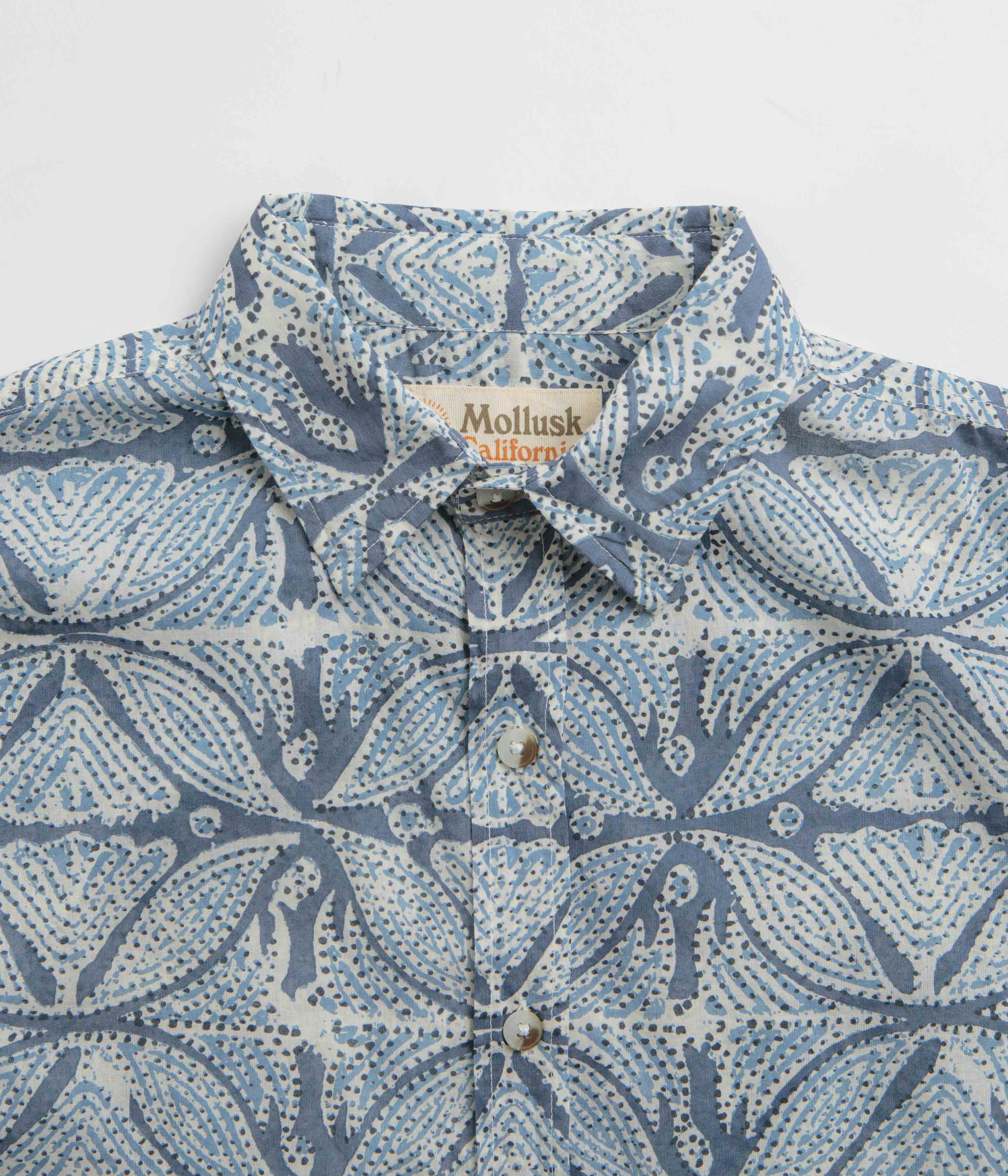 Mollusk Summer Short Sleeve Shirt - Blue Flowers - Image 3