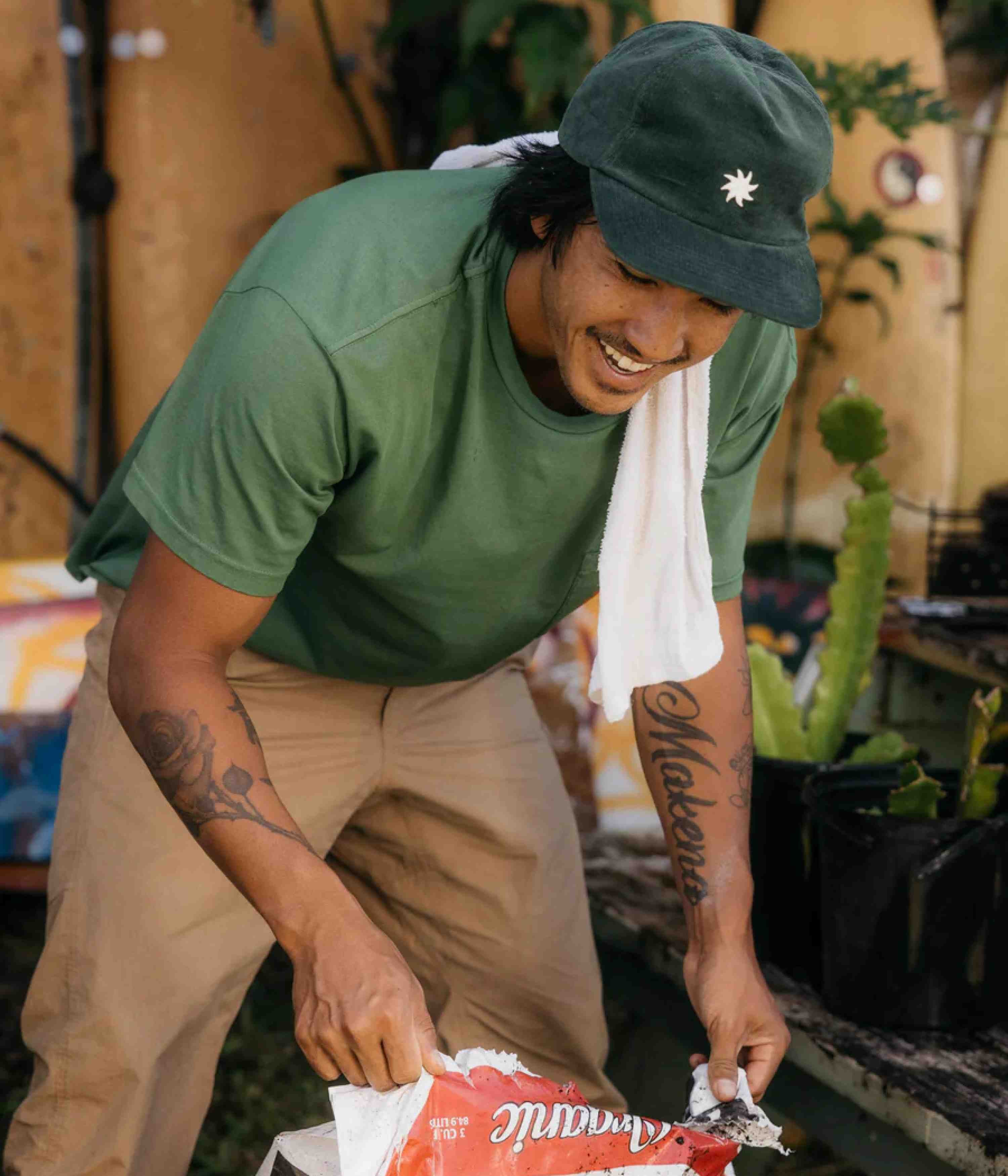 Mollusk Sunsplash Polo Cap - Rover Green - Image 2