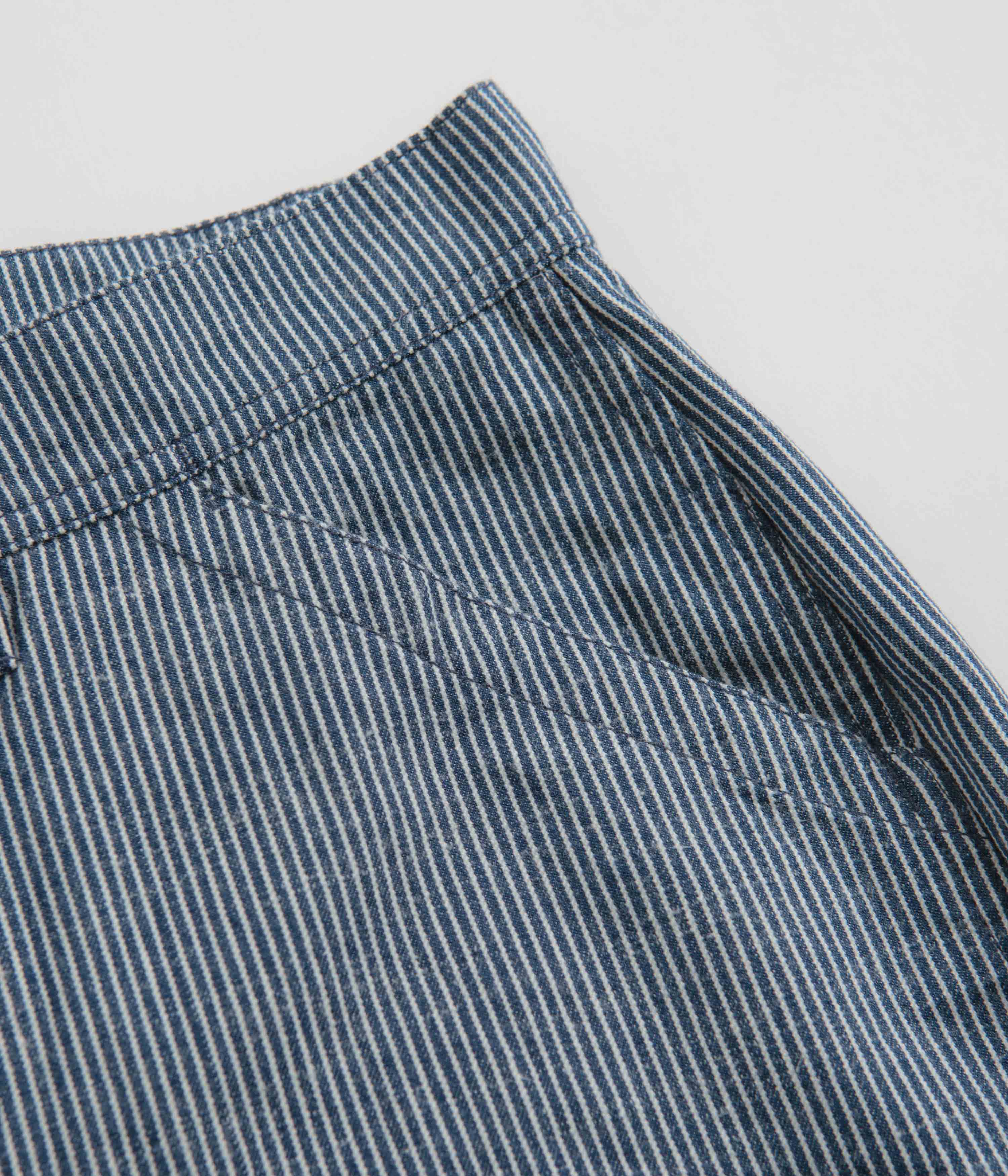 Mollusk Womens Painter Shorts - Railroad Stripe - Image 5