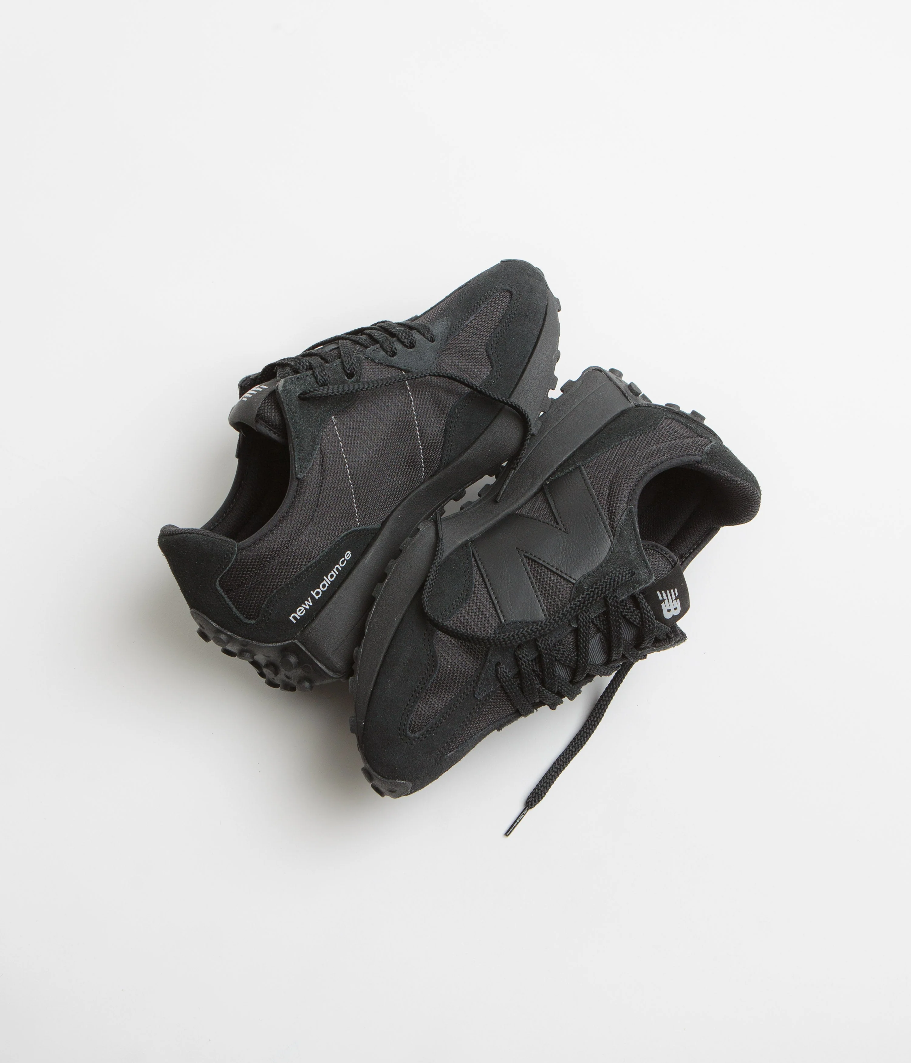 New Balance 327 Shoes - Black / Black - Image 2
