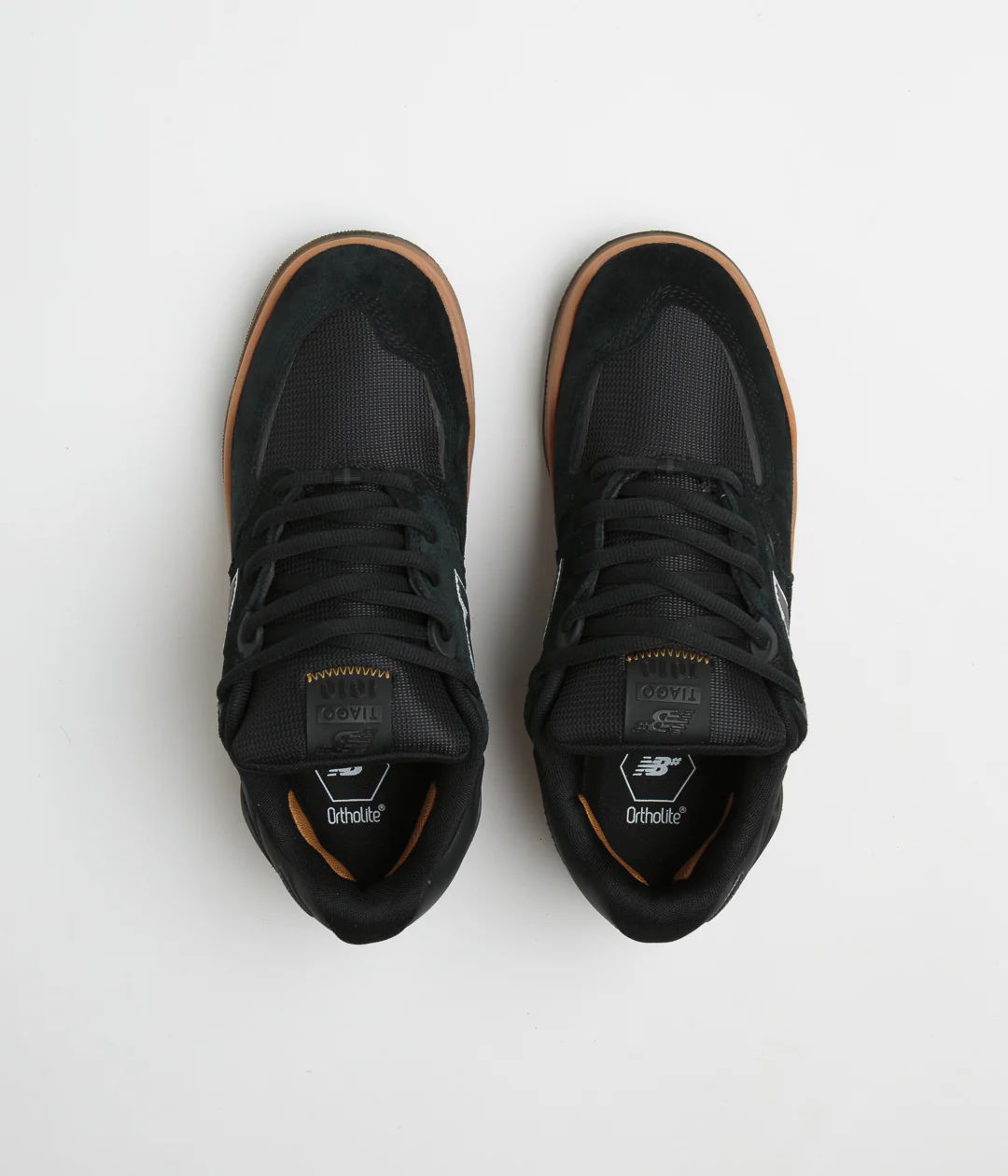 New Balance Numeric 1010 Tiago Lemos Shoes - Black / Gum - Image 7