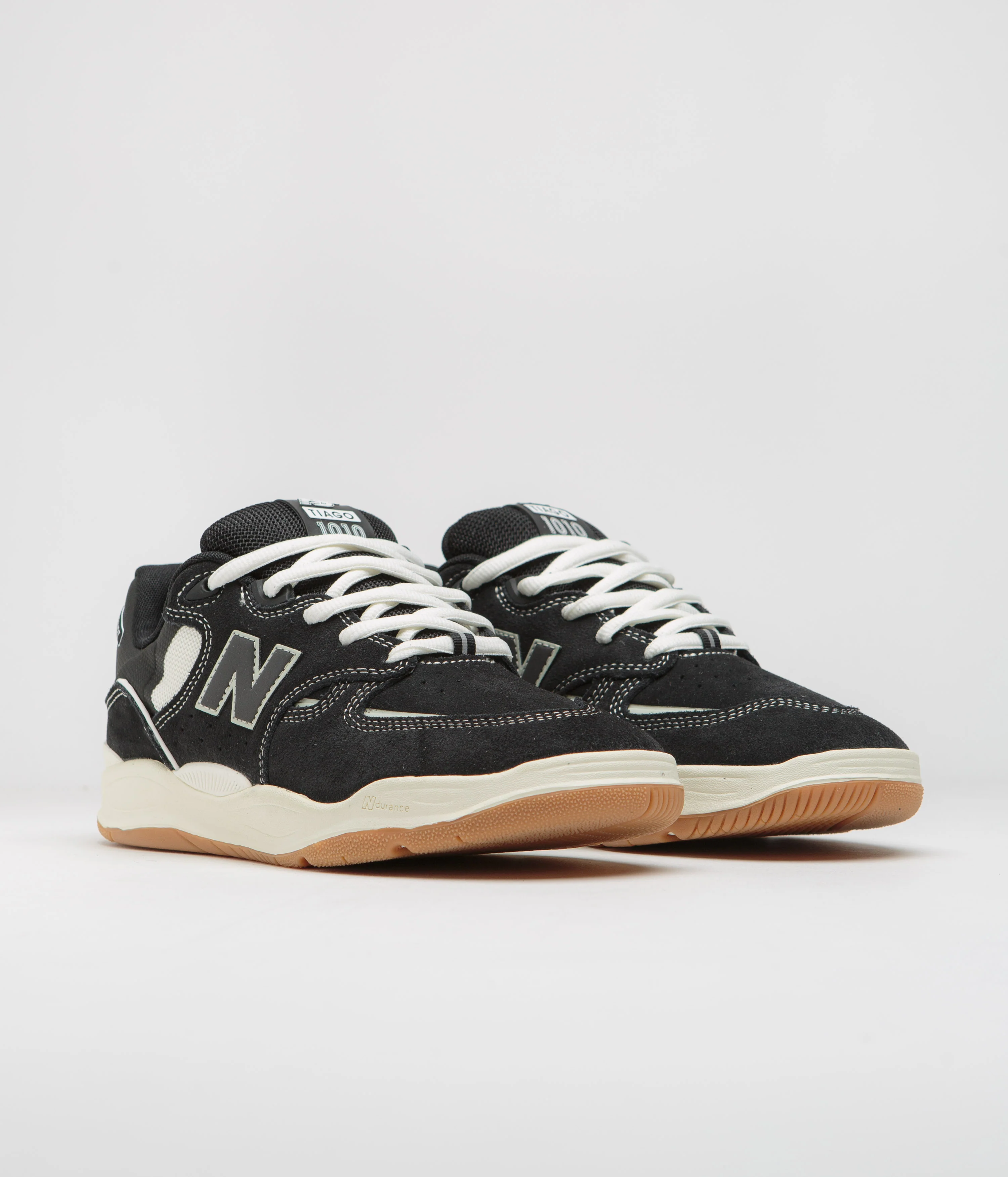 New Balance Numeric 1010 Tiago Lemos Shoes - Black / White / Gum - Image 2