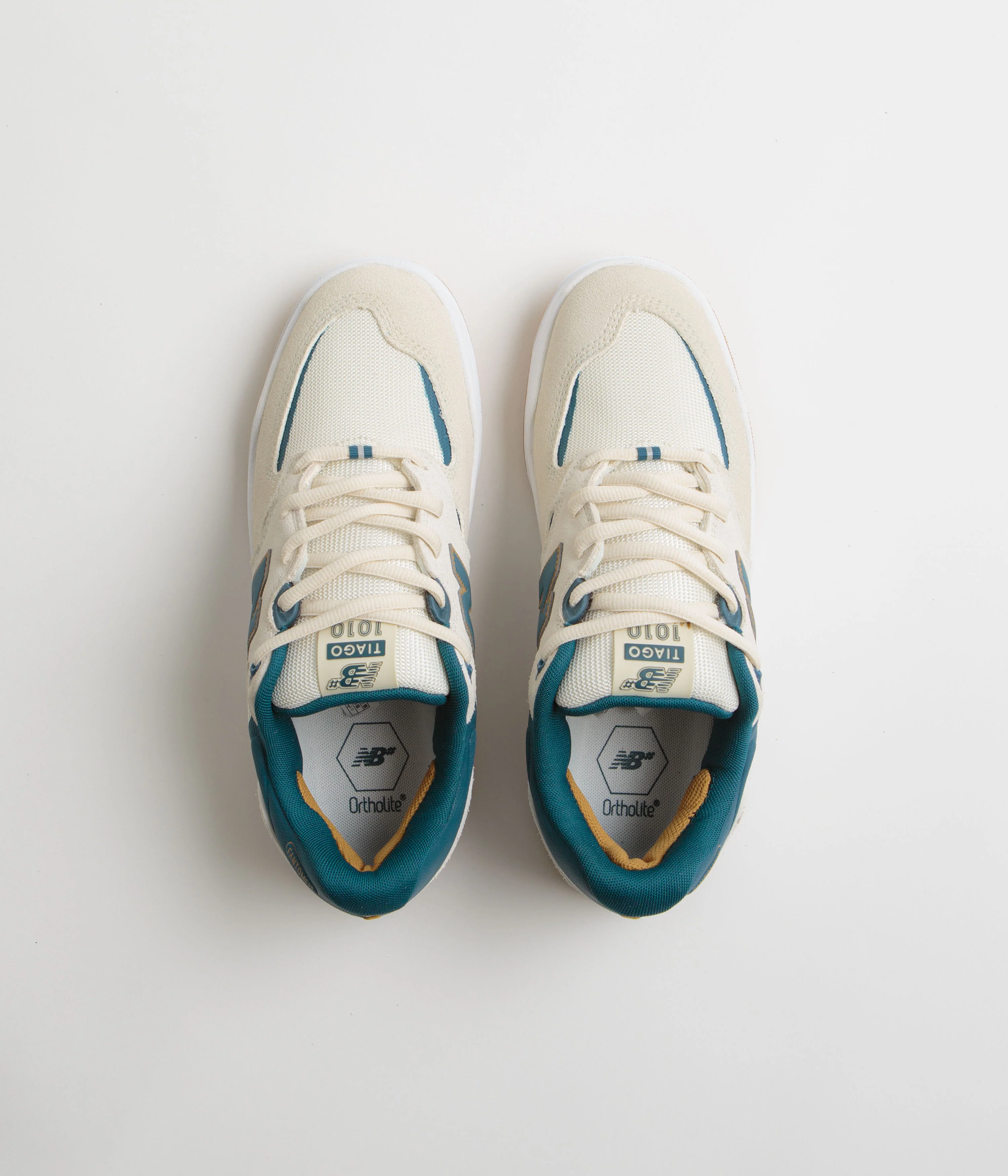 New Balance Numeric 1010 Tiago Lemos Shoes - Sea Salt / Teal - Image 7