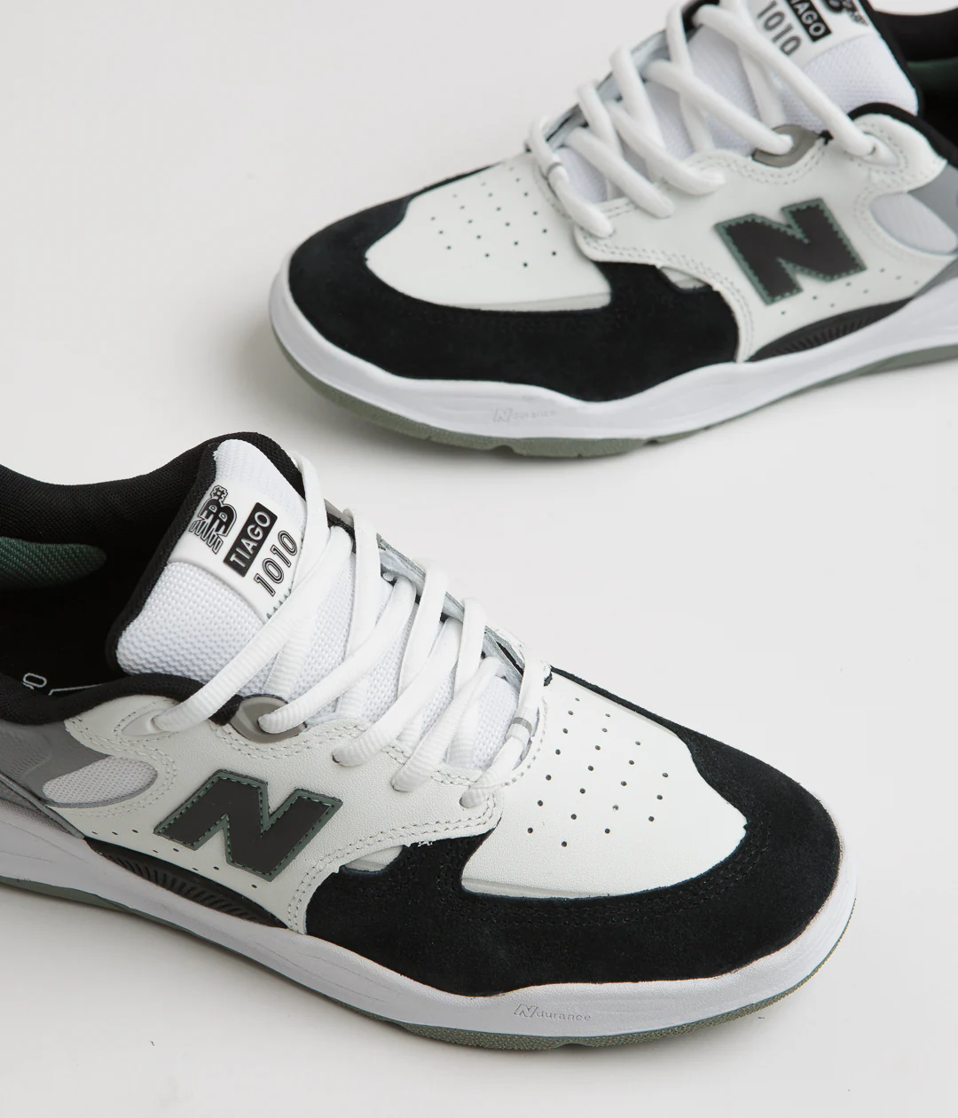New Balance Numeric 1010 Tiago Lemos Shoes - White / Black / Grey - Image 3