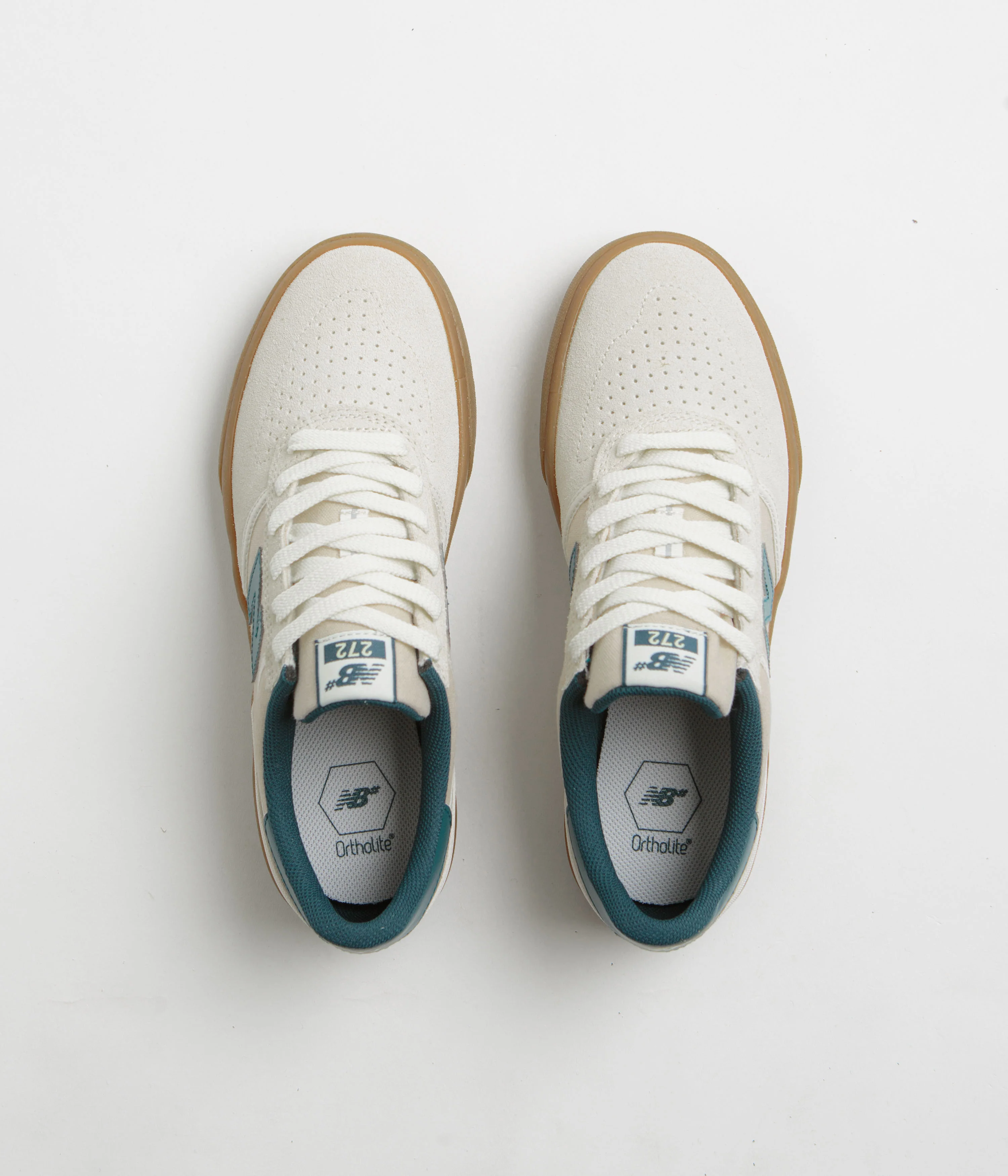 New Balance Numeric 272 Shoes - Sea Salt / Teal - Image 7