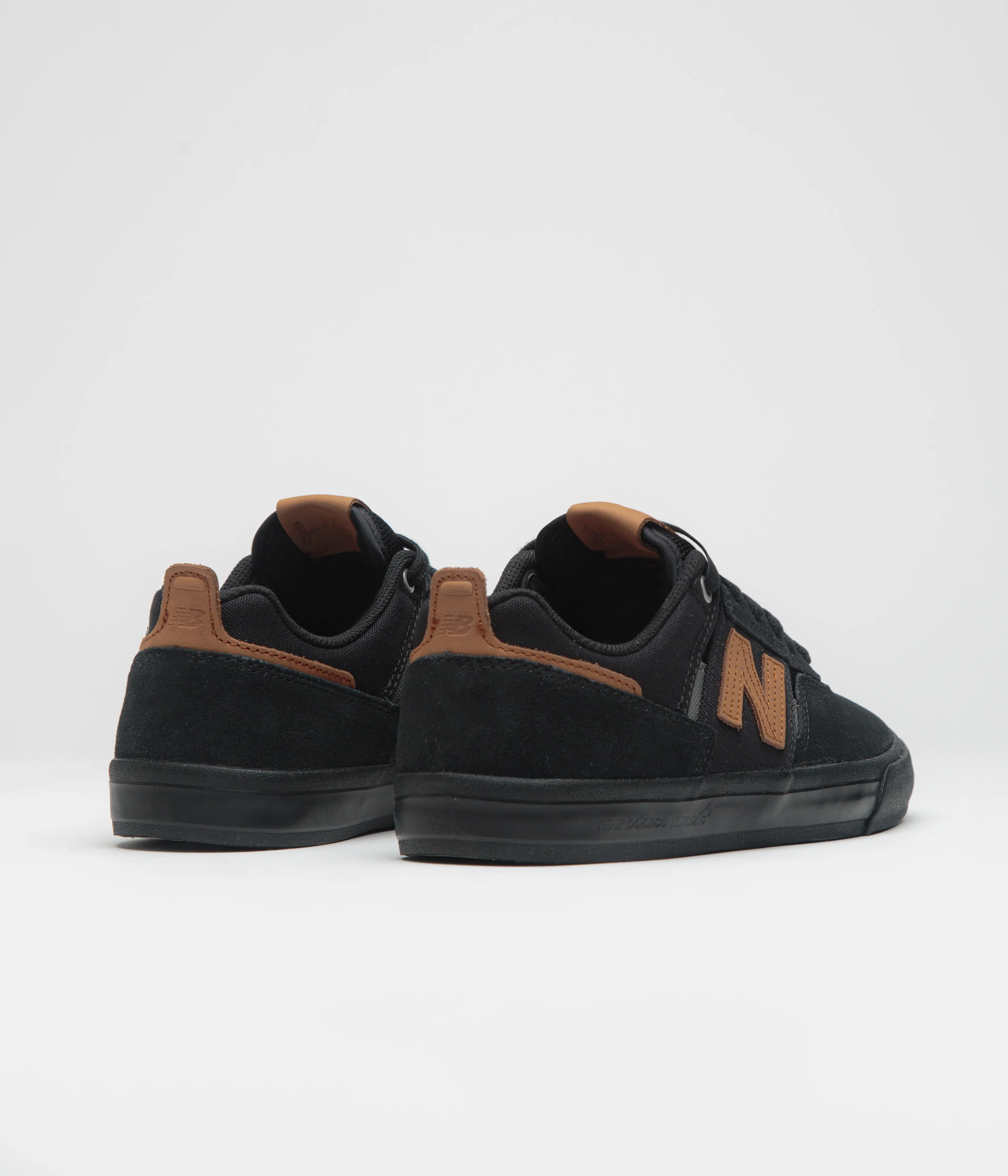 New Balance Numeric 306 Jamie Foy Shoes - Black / Orange / Black - Image 4