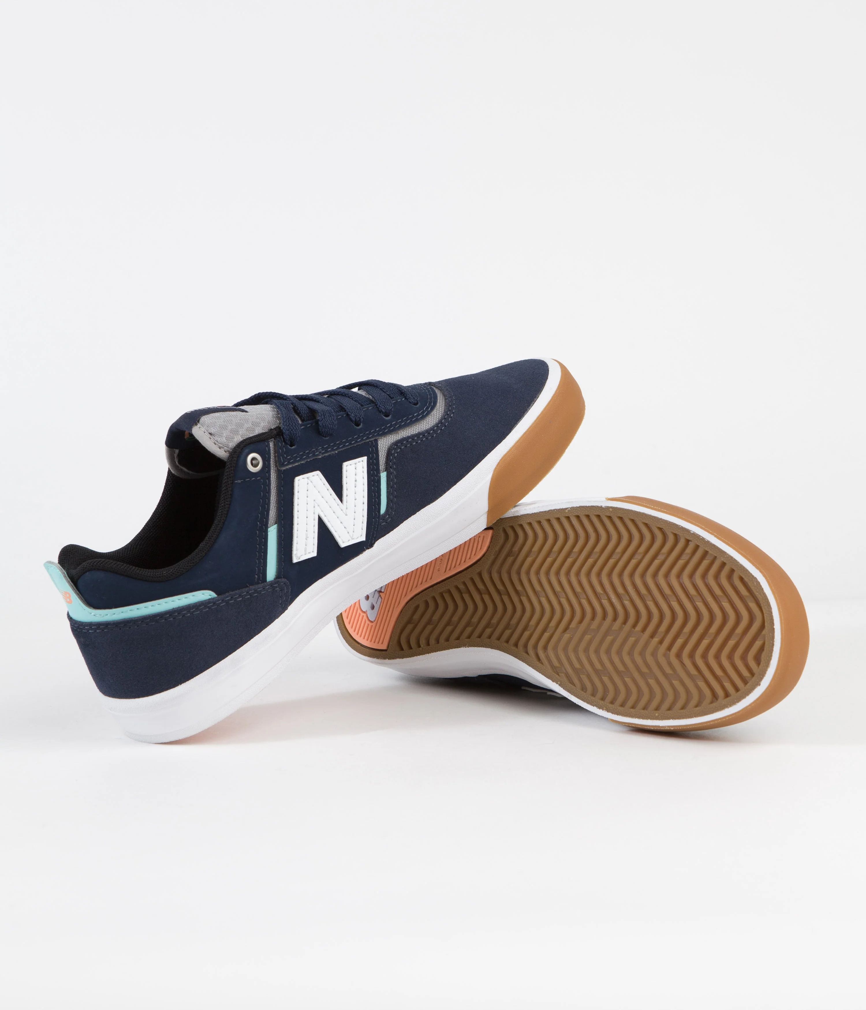 New Balance Numeric 306 Jamie Foy Shoes - Navy / White / Gum - Image 6