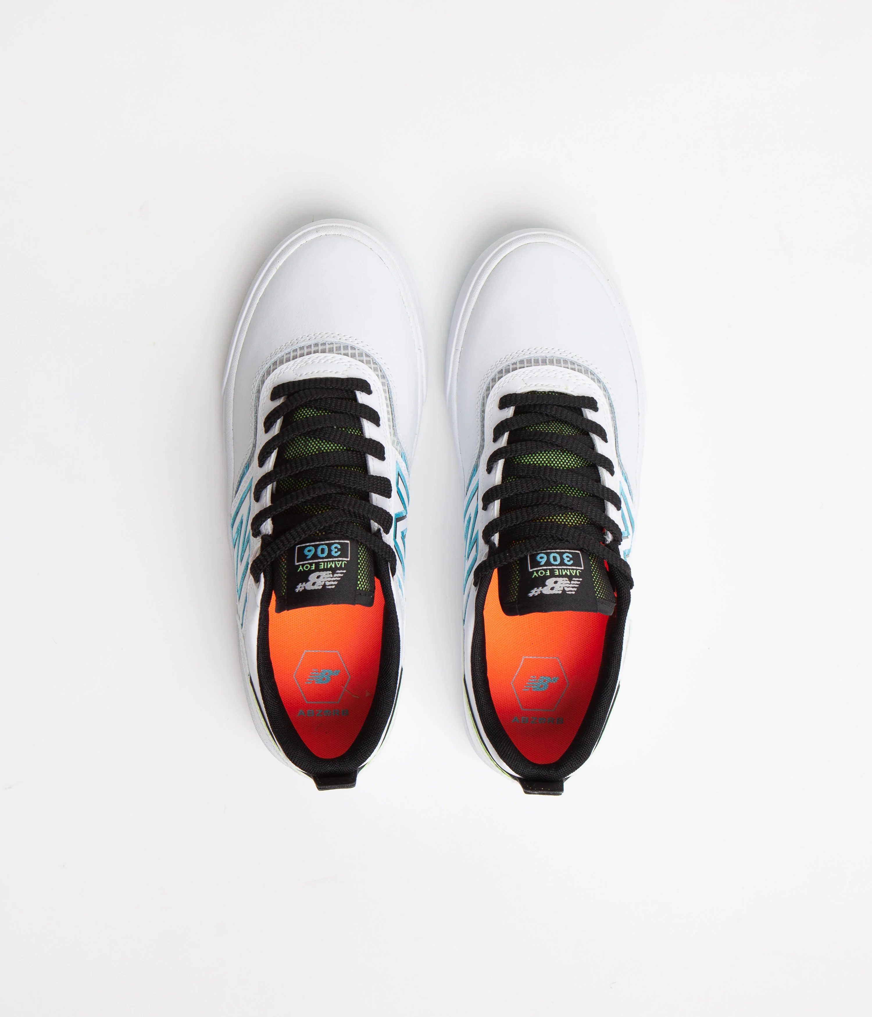 New Balance Numeric 306 Jamie Foy Shoes - White / Blue - Image 7