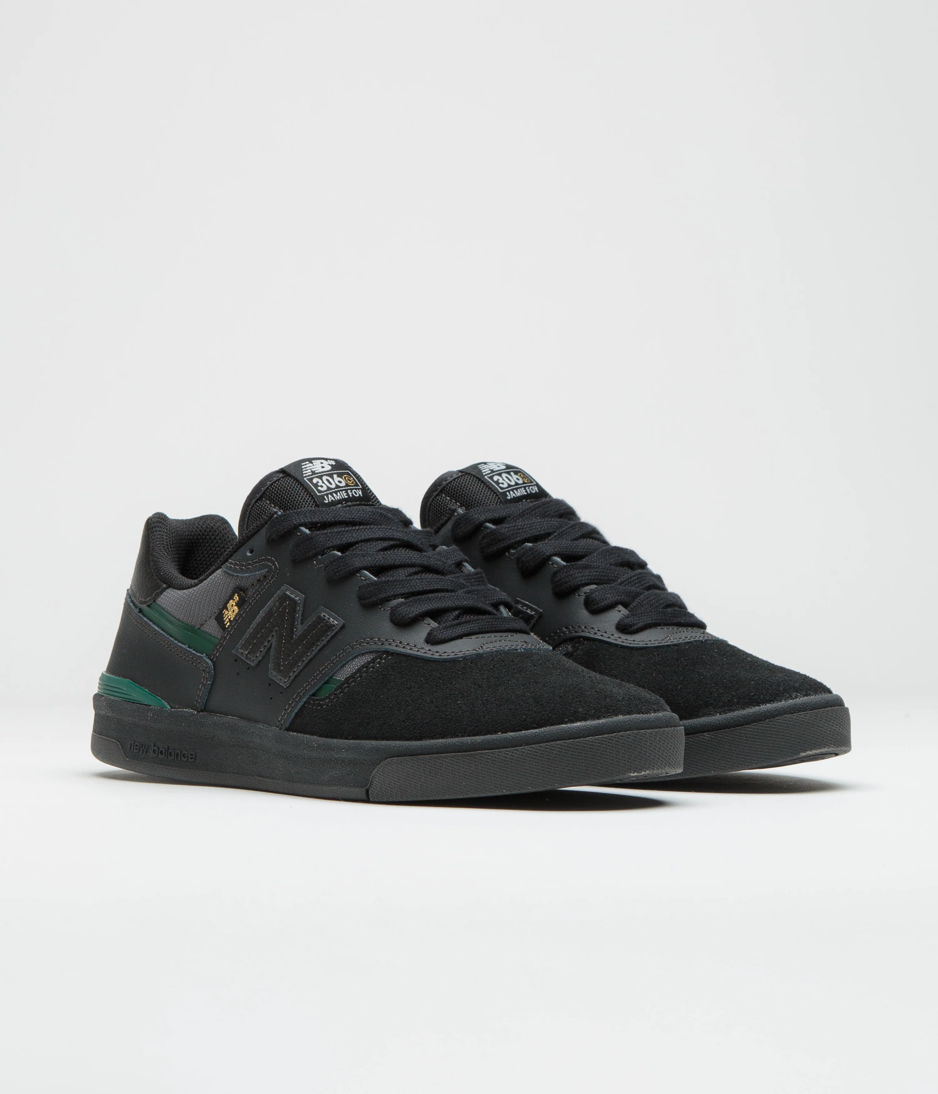 New Balance Numeric 306C Jamie Foy Shoes - Black / Black - Image 2