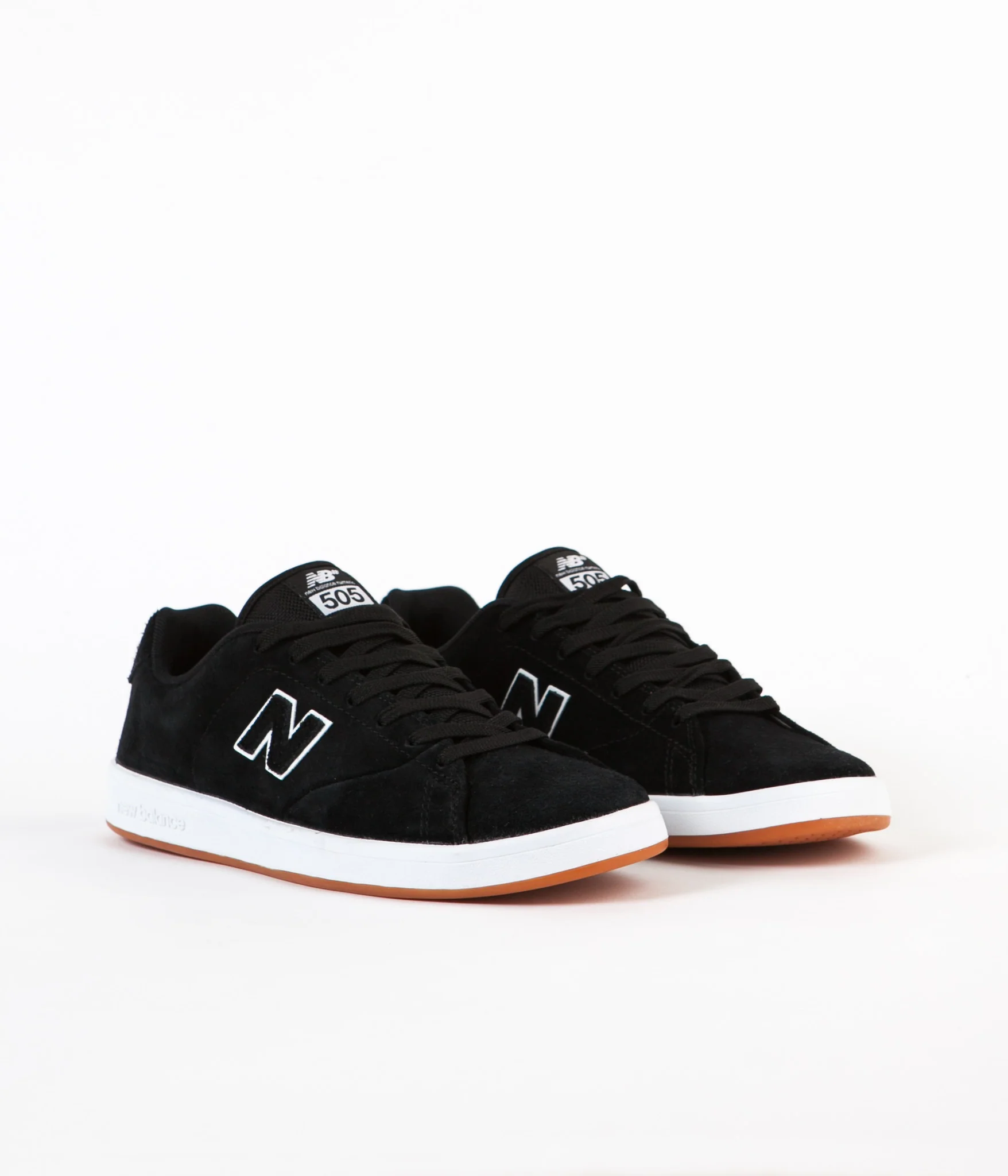 New Balance Numeric 505 Shoes - Black / White - Image 2