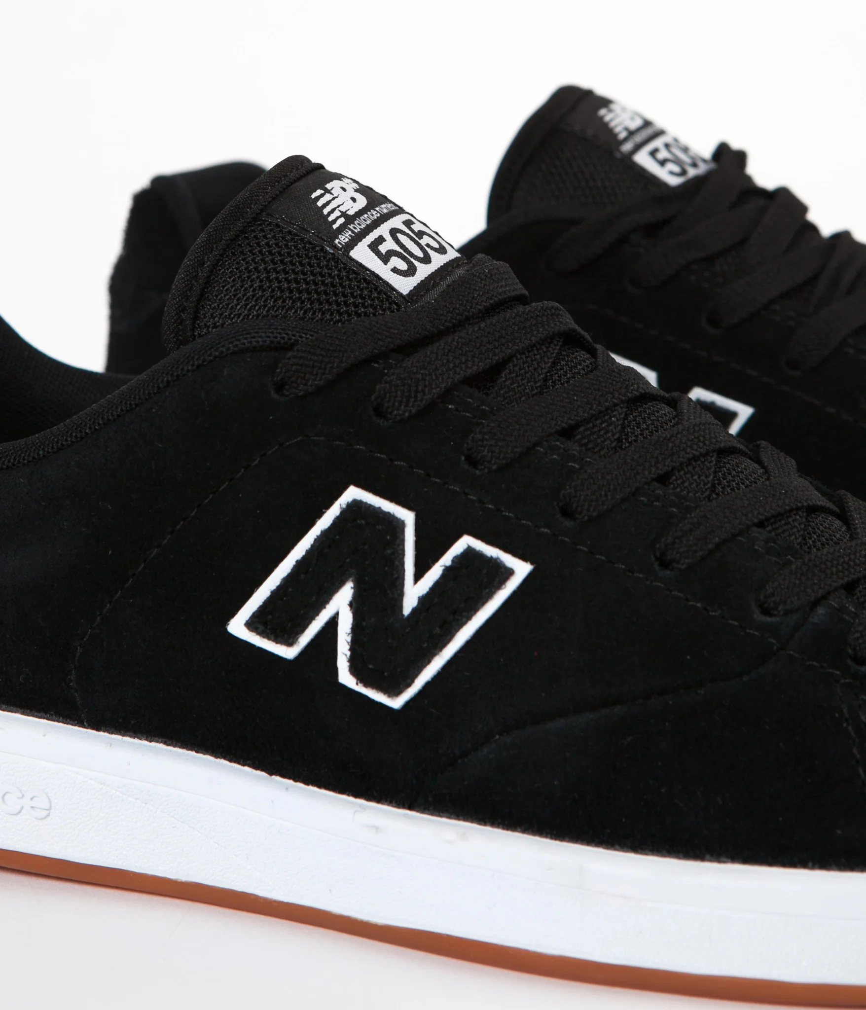 New Balance Numeric 505 Shoes - Black / White - Image 5