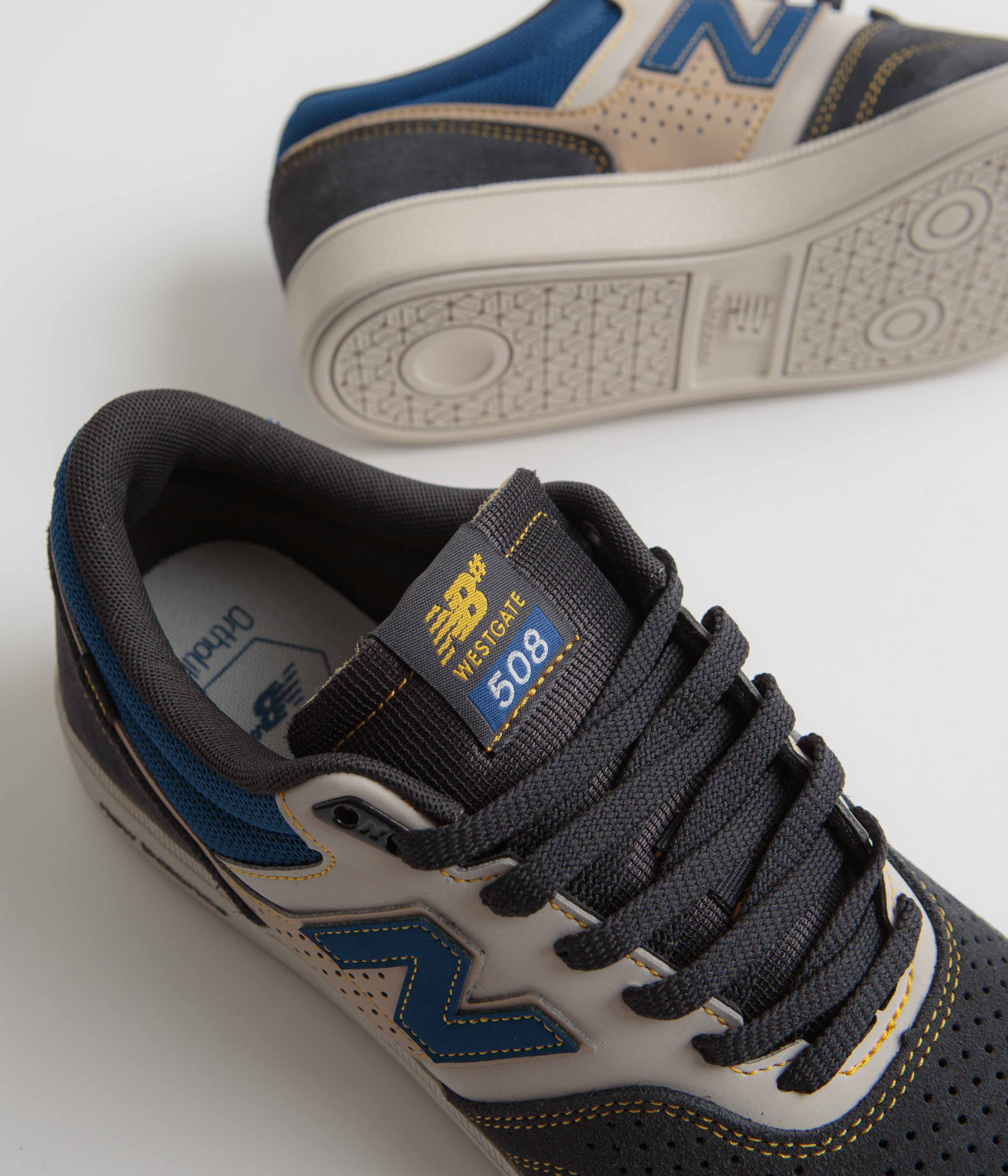 New Balance Numeric 508 Brandon Westgate Shoes - Navy / Tan - Image 3