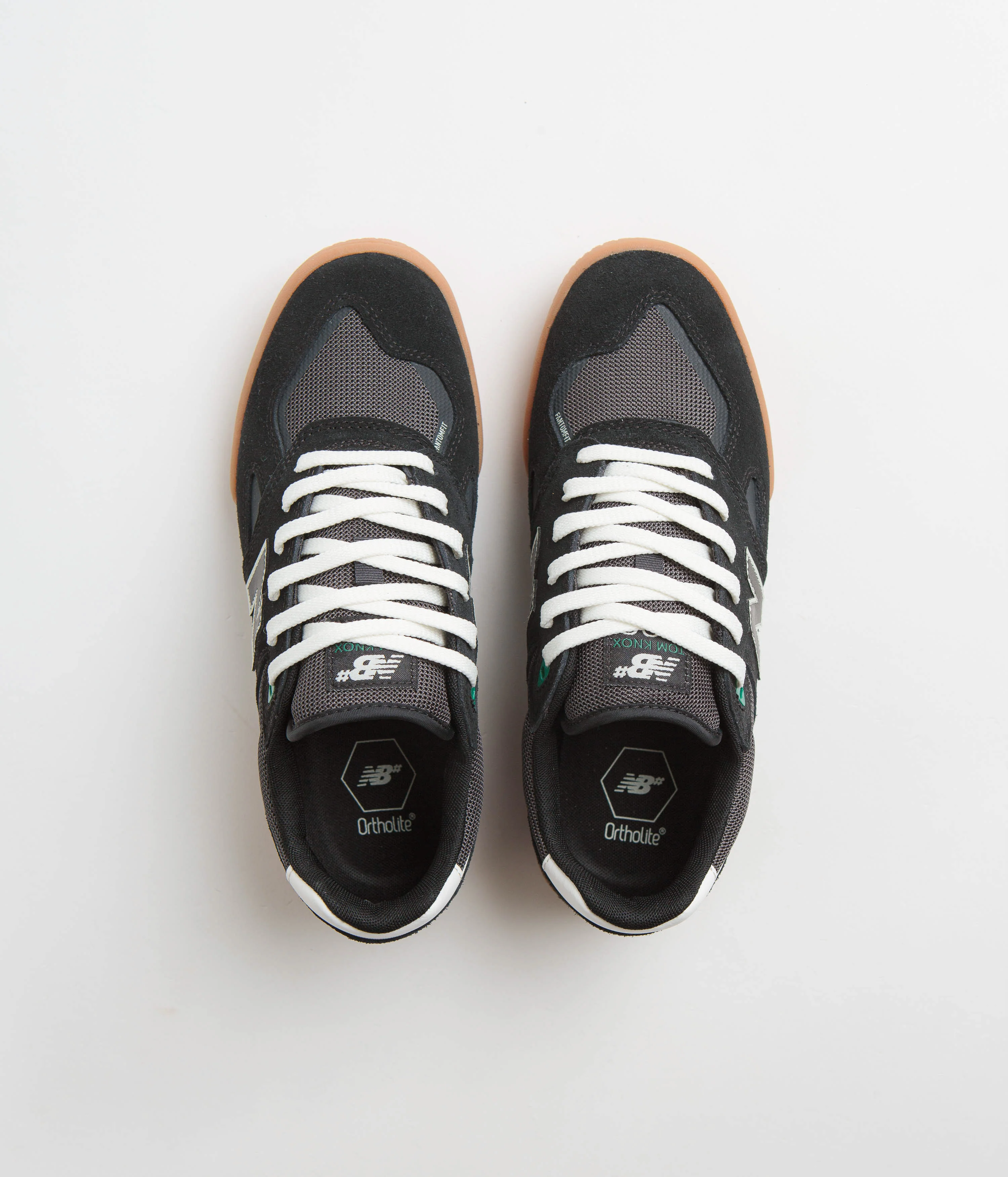 New Balance Numeric 600 Tom Knox Shoes - Black / Gum - Image 7