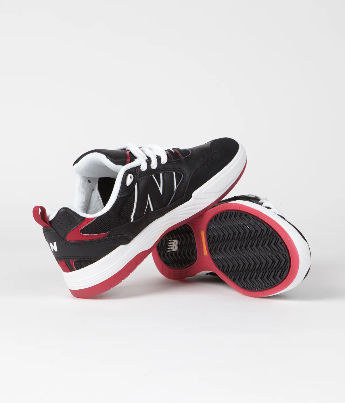 New Balance Numeric 808 Tiago Lemos Shoes - Black / Red - Image 5