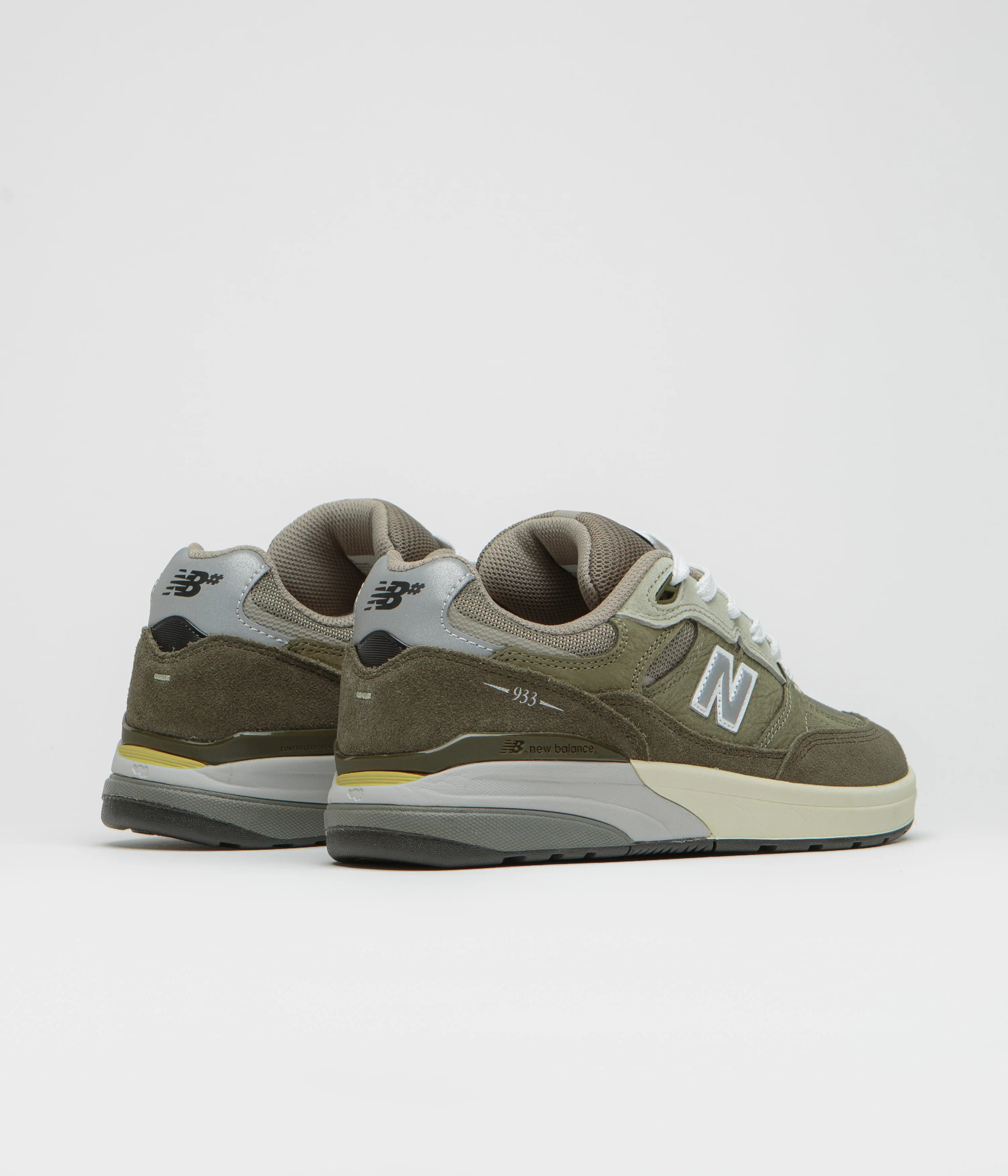 New Balance Numeric 933 Andrew Reynolds Shoes - Olivine - Image 3
